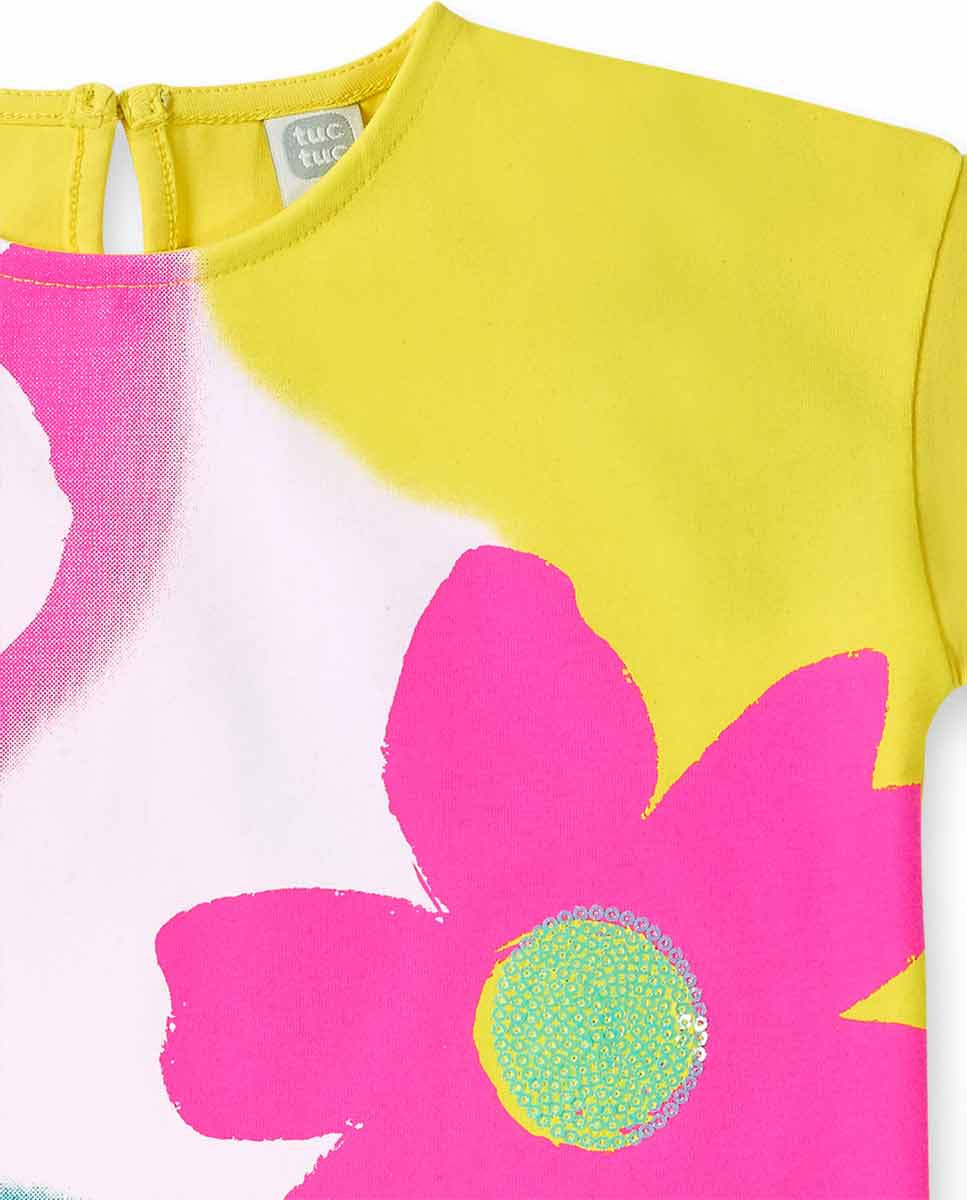 Camiseta punto amarillo niña Laguna Beach