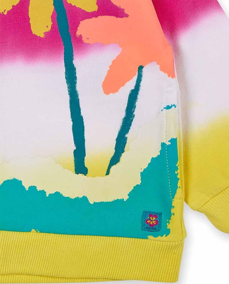 Chaqueta felpa fucsia niña Laguna Beach