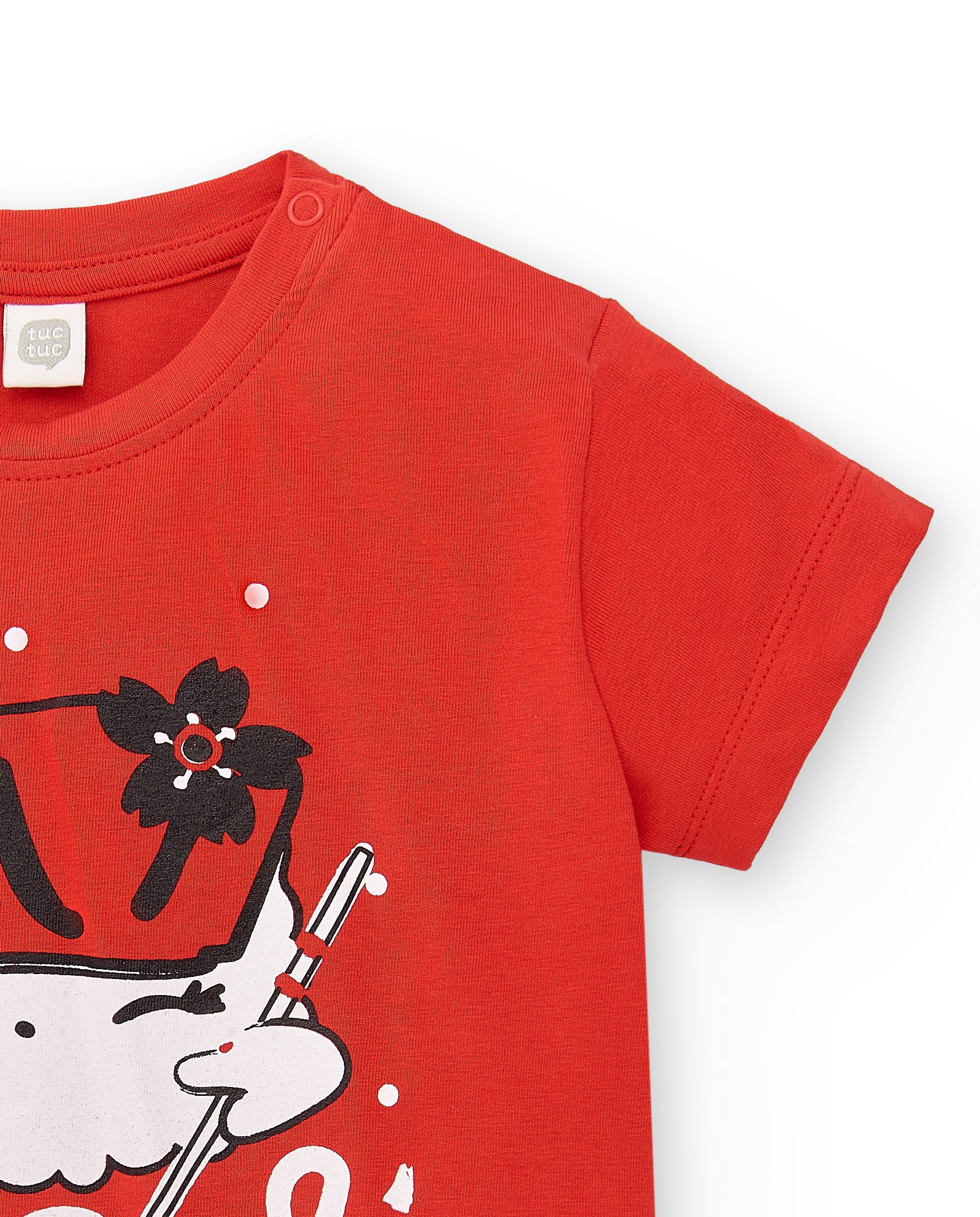 Camiseta punto rojo 'Love sushi' niña Hey Sushi