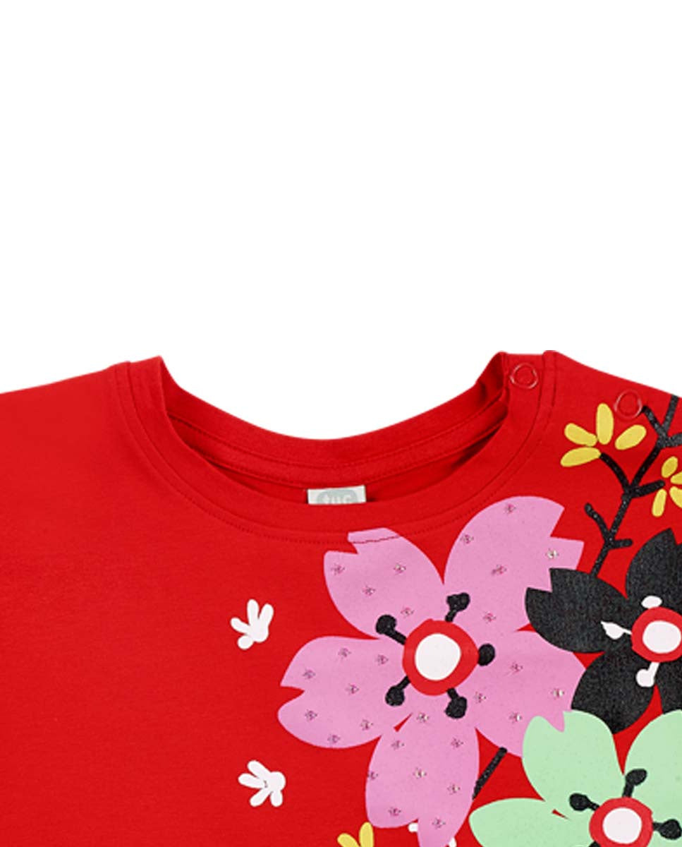 Camiseta punto rojo niña Hey Sushi