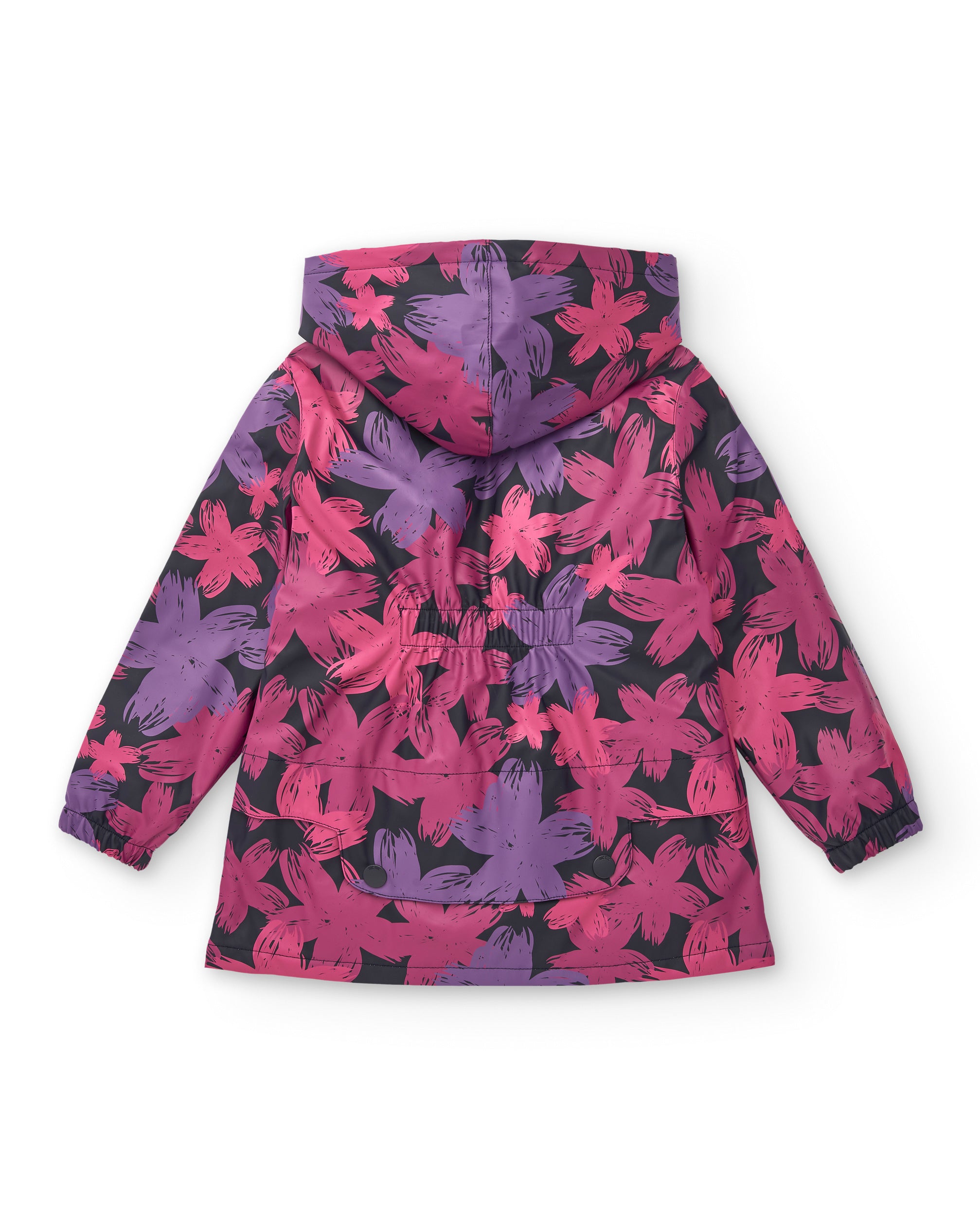 Chaqueta impermeable con estampado floral para niña colección