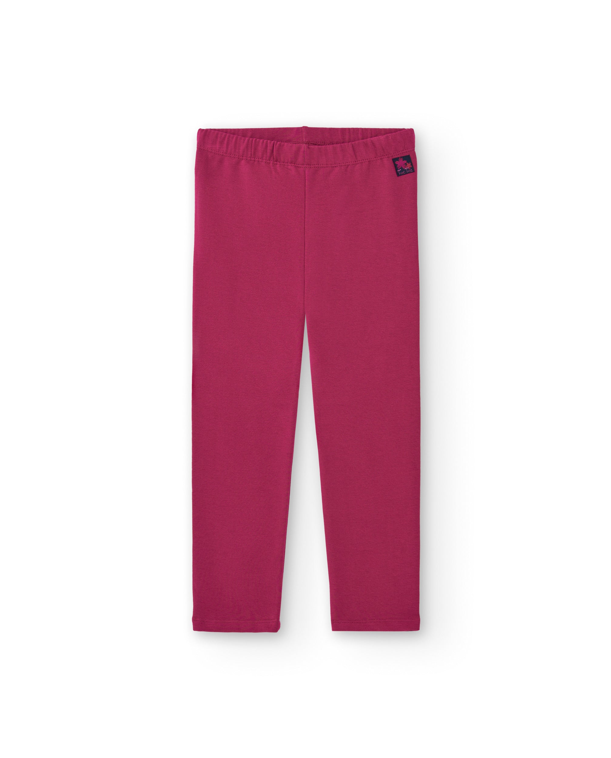 Leggings lisos en color fucsia para niña colección Colorfield