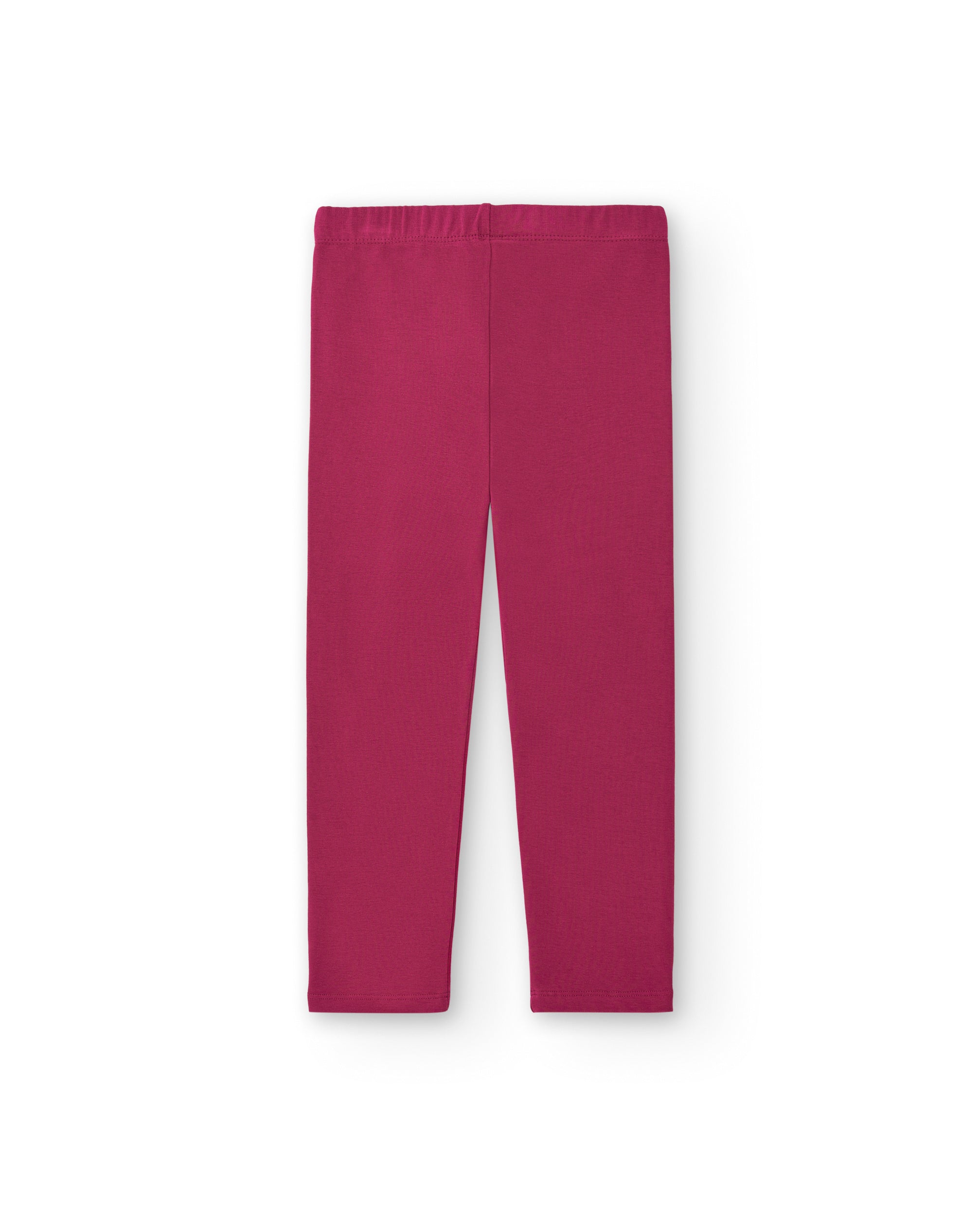 Leggings lisos en color fucsia para niña colección Colorfield