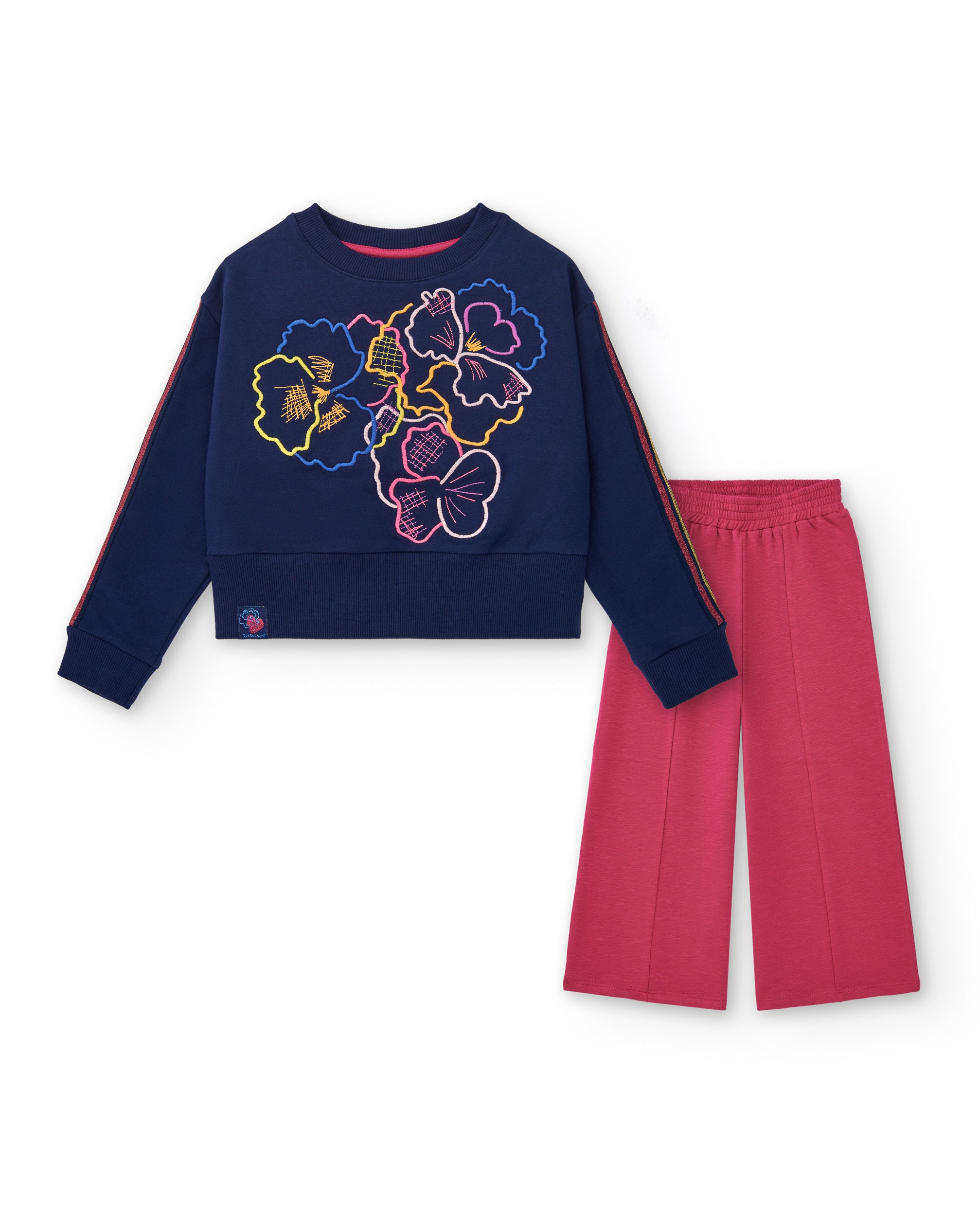 Conjunto sudadera y pantalón culotte para niña colección Cold