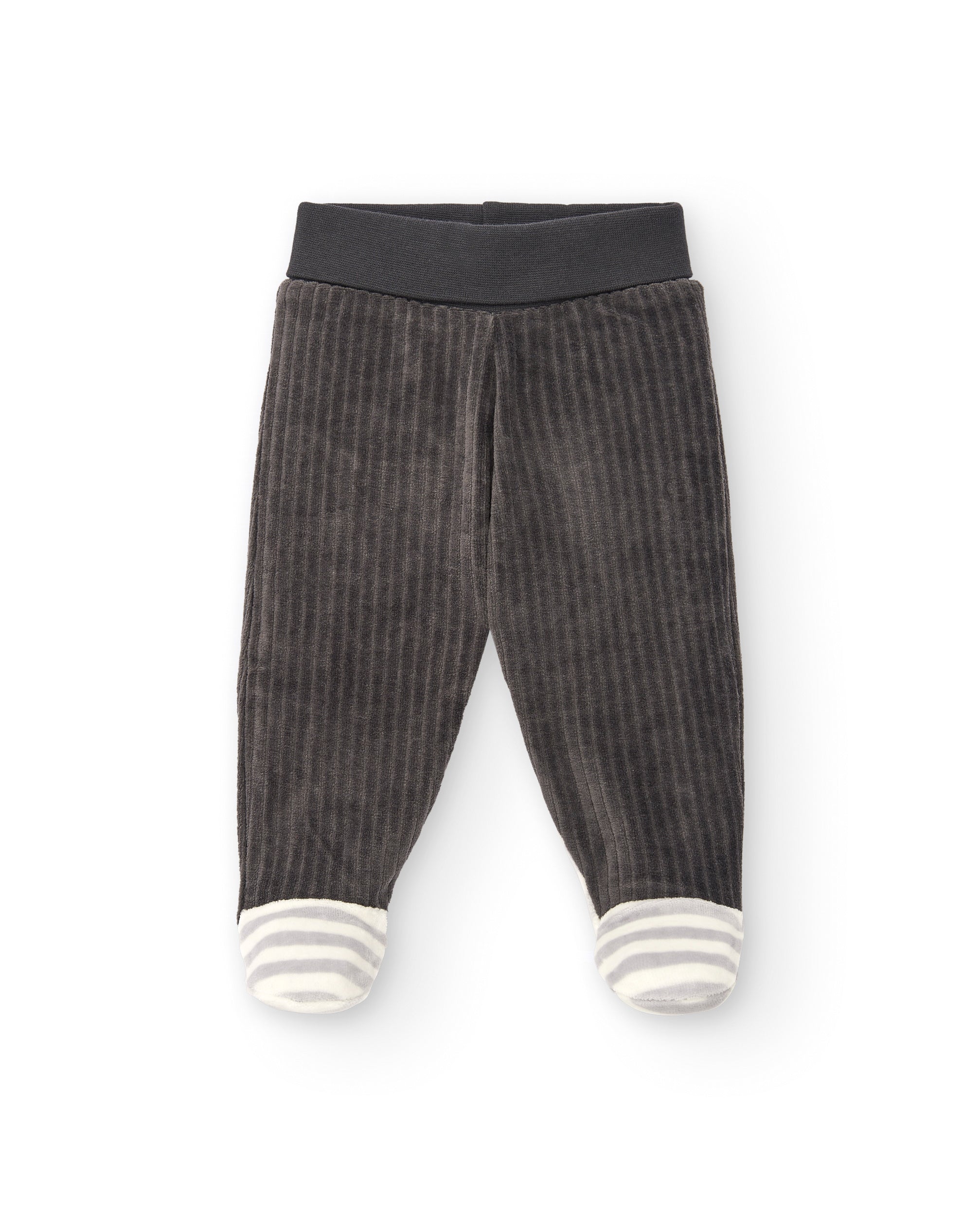 Conjunto de dos piezas niño en gris con diseño de mapache