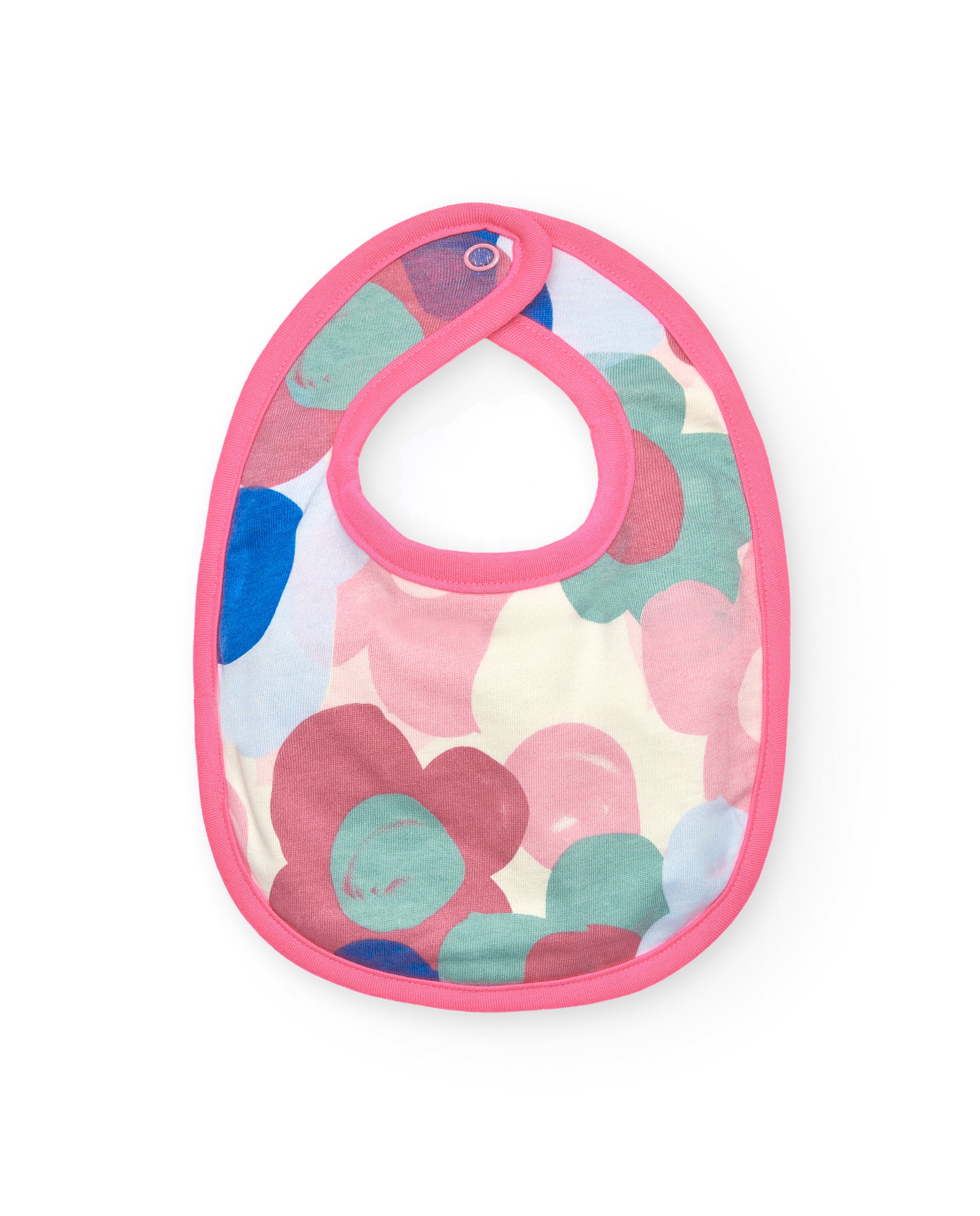 Pack de 2 baberos para niña en rosa con estampado de erizos