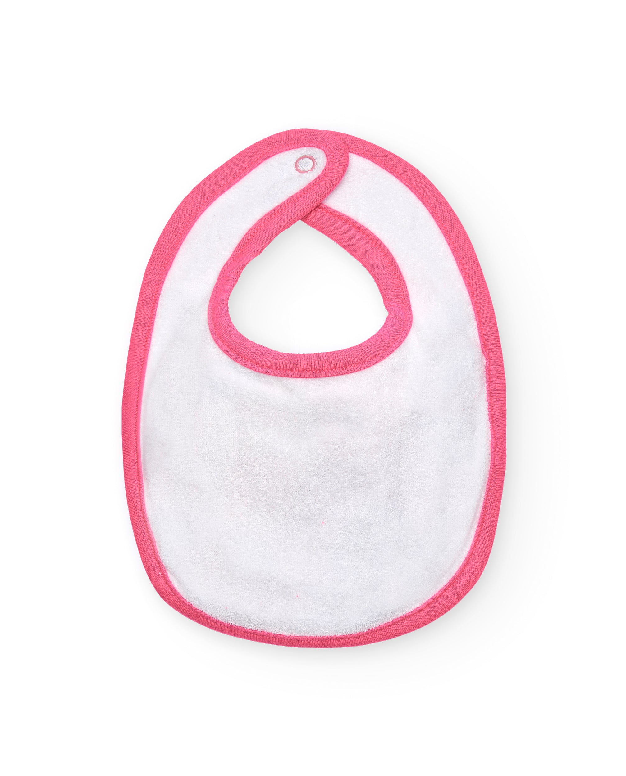 Pack de 2 baberos para niña en rosa con estampado de erizos