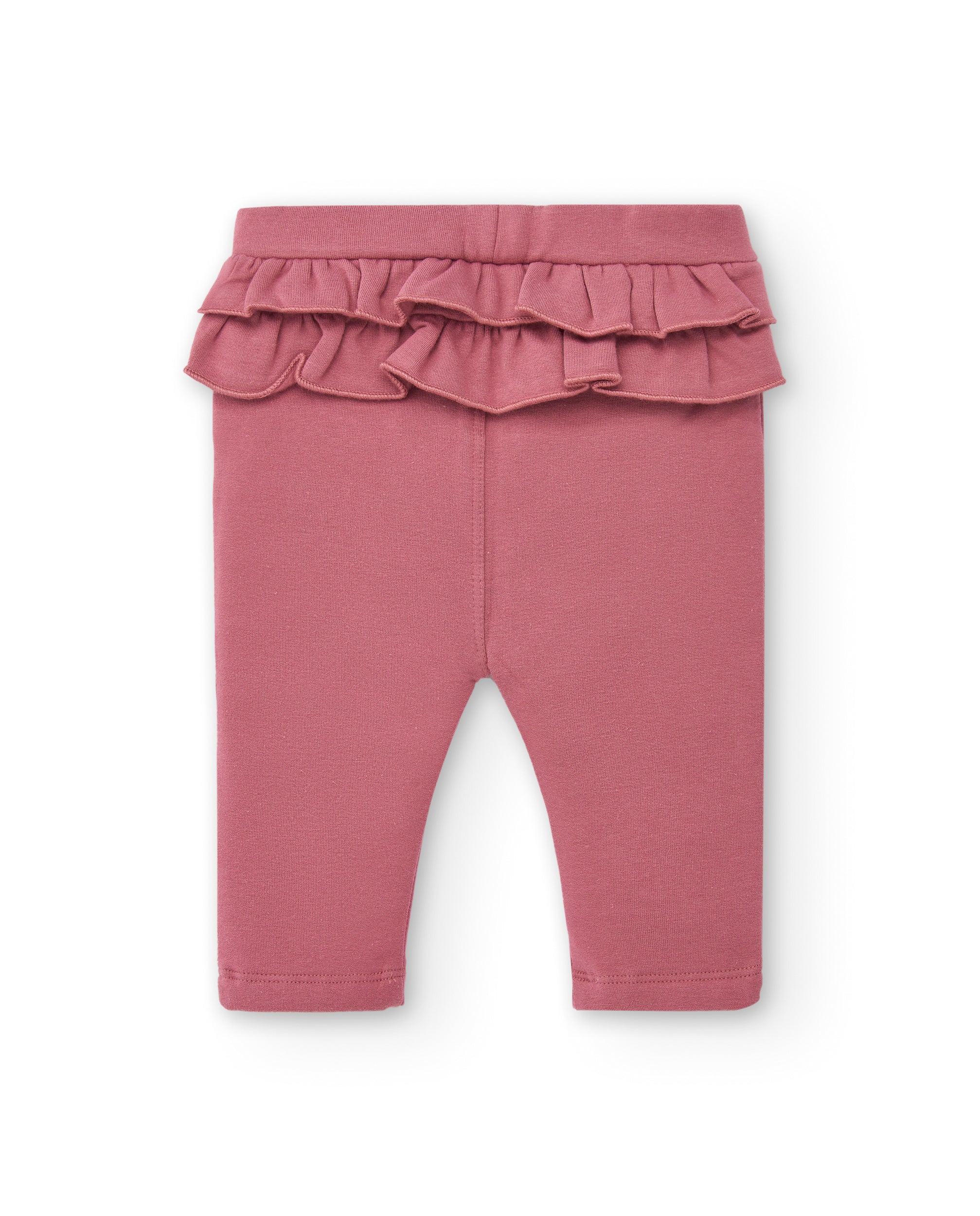 Conjunto de camiseta y leggings para niña en rosa con estampado