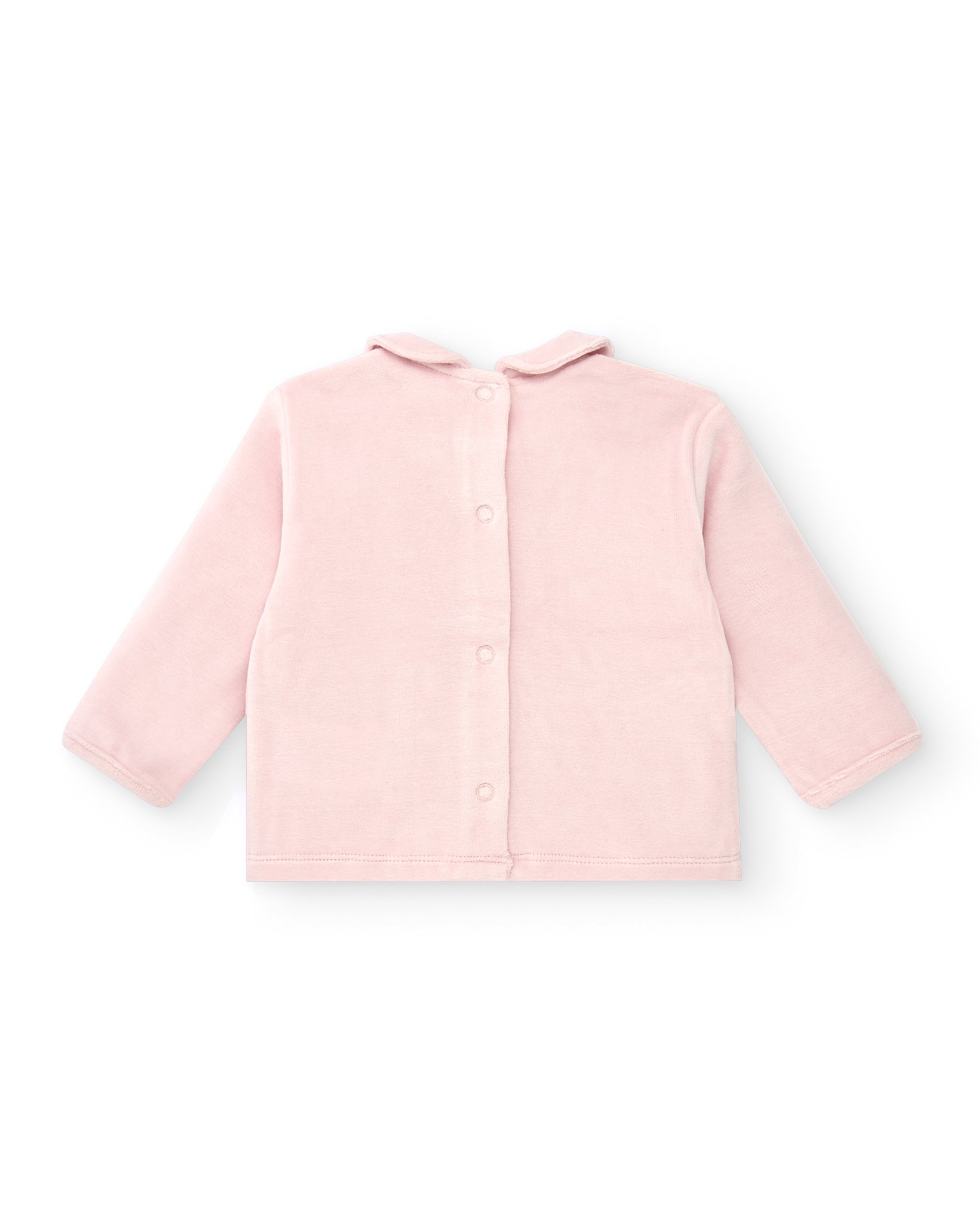 Conjunto para niña en rosa con diseño de erizo y detalles