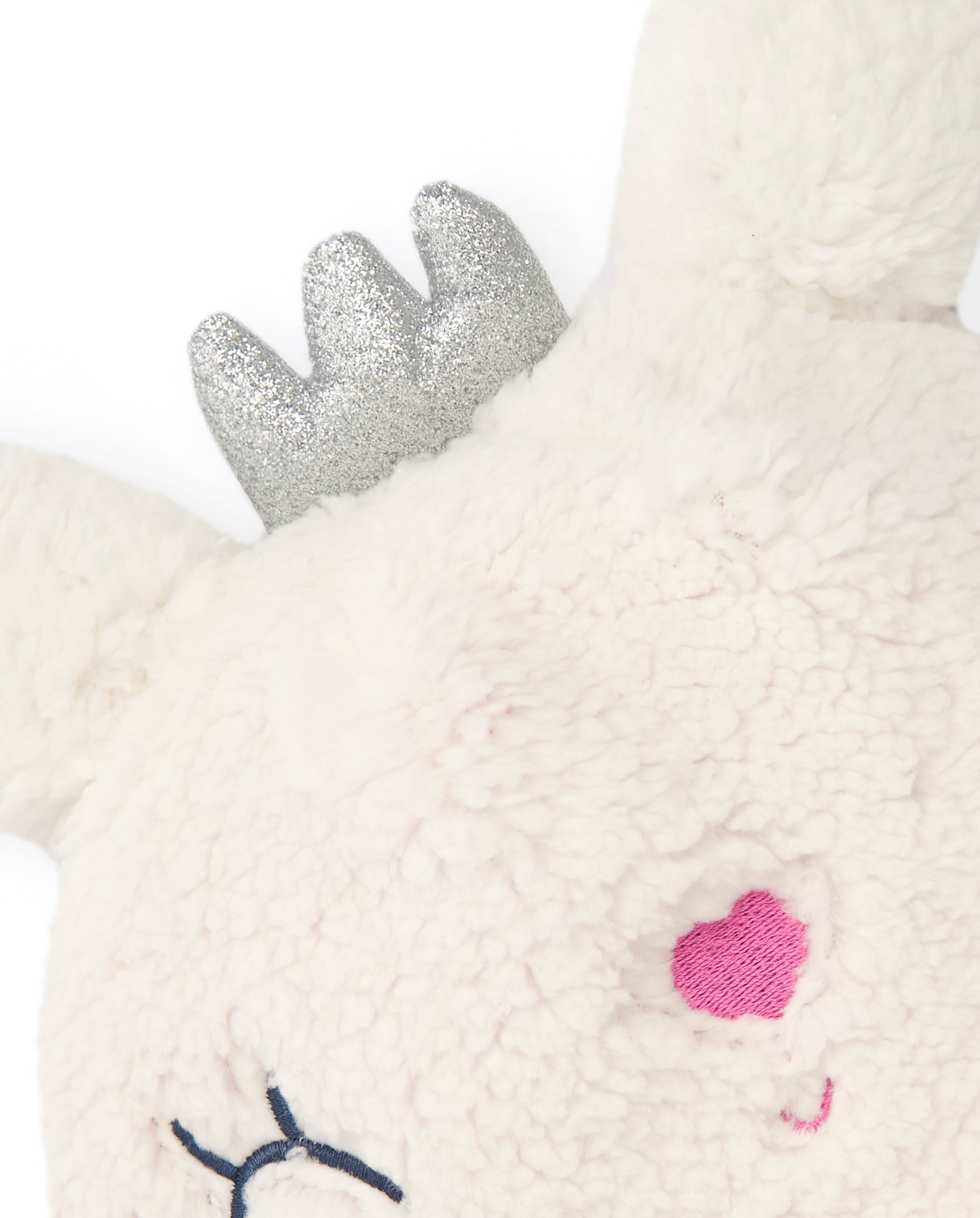 Gorro para niña en blanco con detalle de corona colección