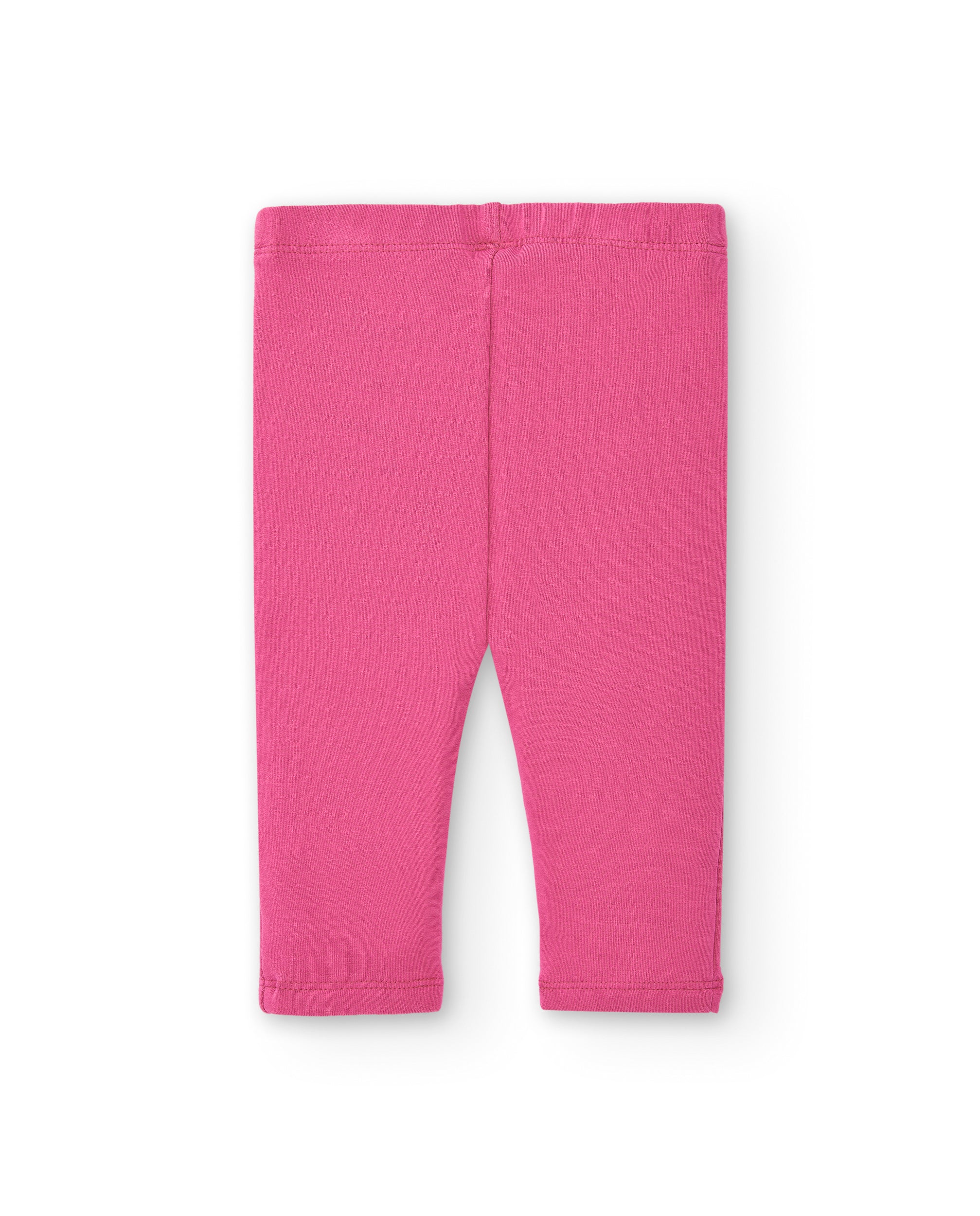 Conjunto para niña en rosa y blanco con estampado de conejitos
