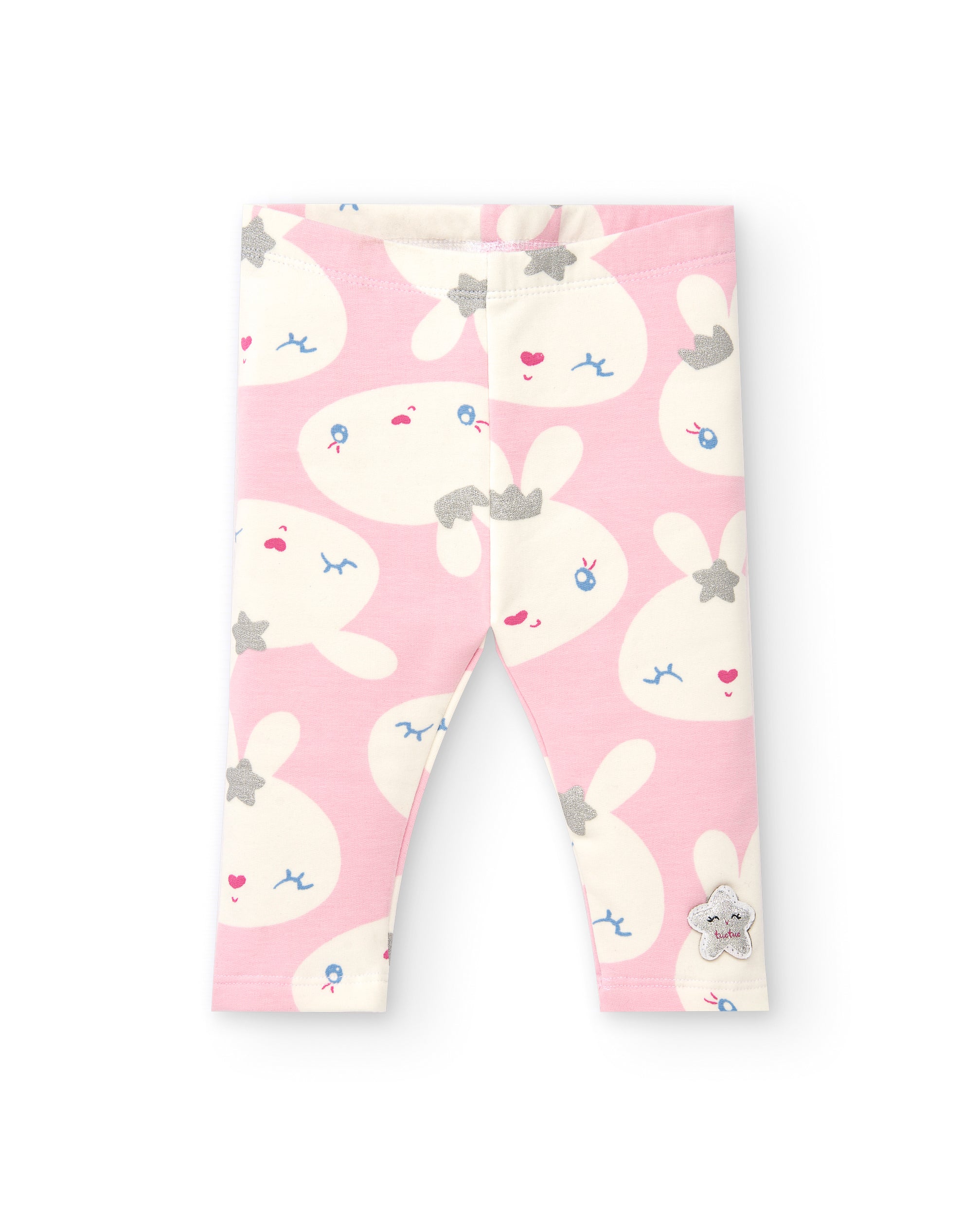 Conjunto para niña en lila con diseño de conejito colección