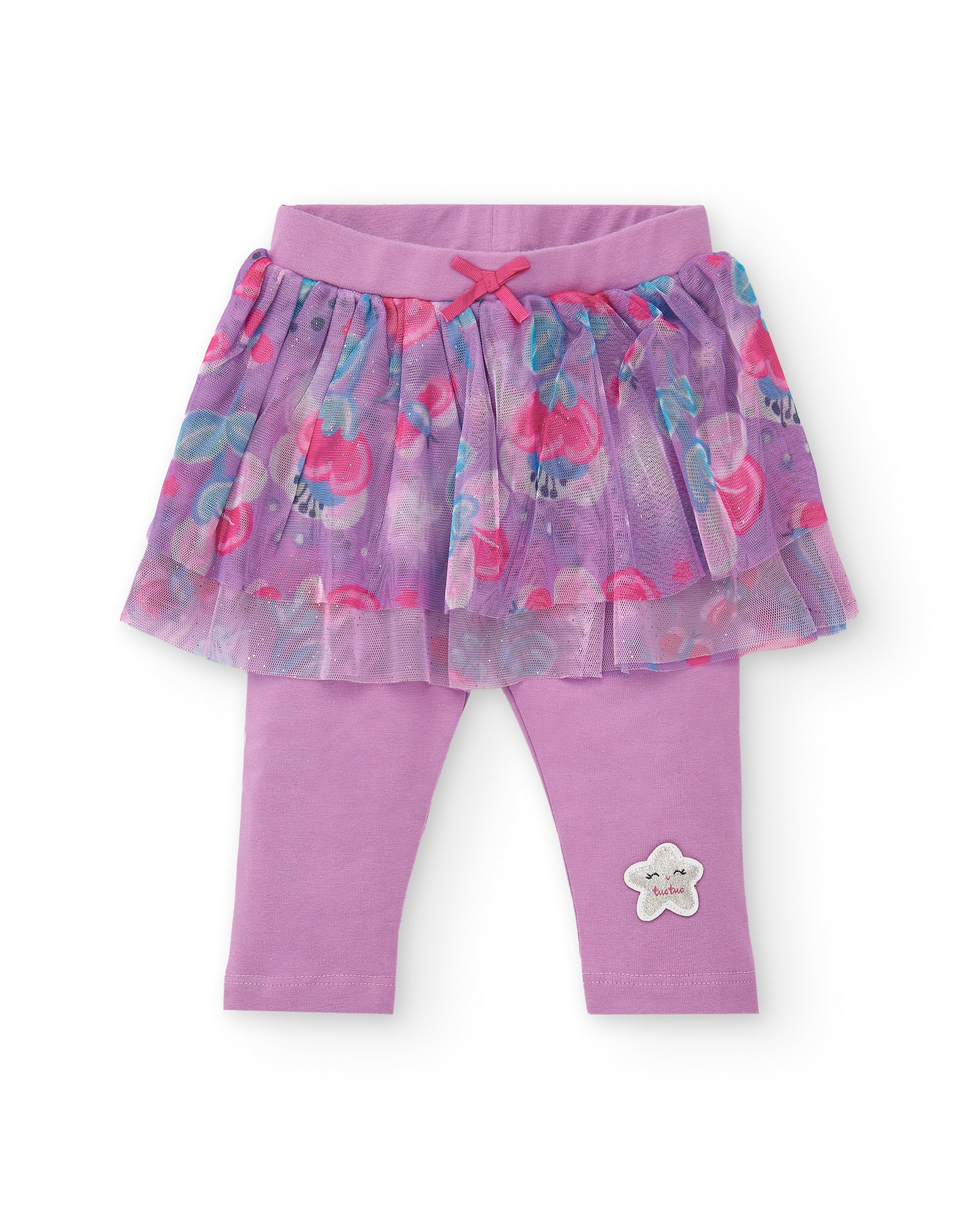 Conjunto para niña en rosa con falda de tul colección Glitter
