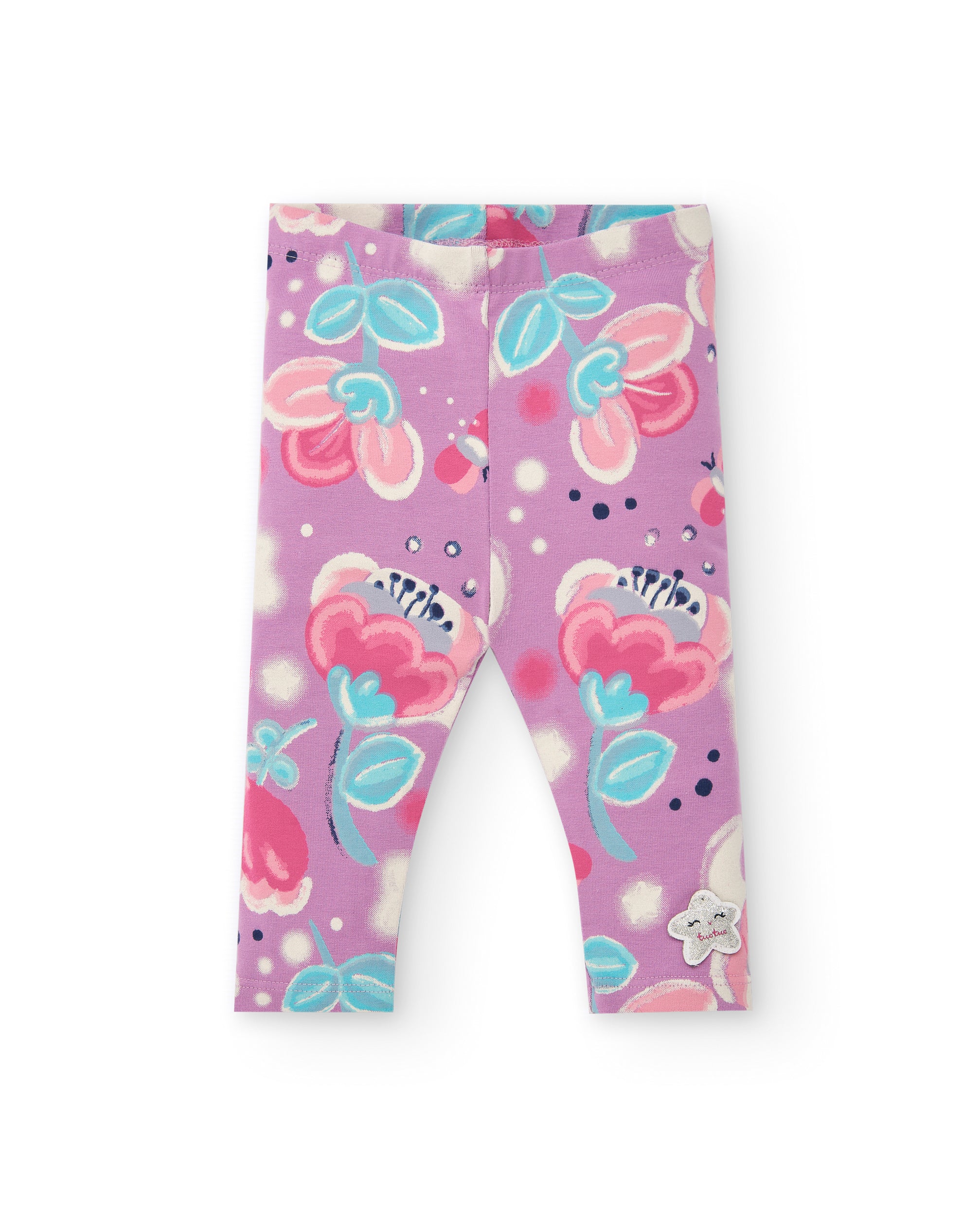 Conjunto para niña en fucsia con detalles brillantes colección