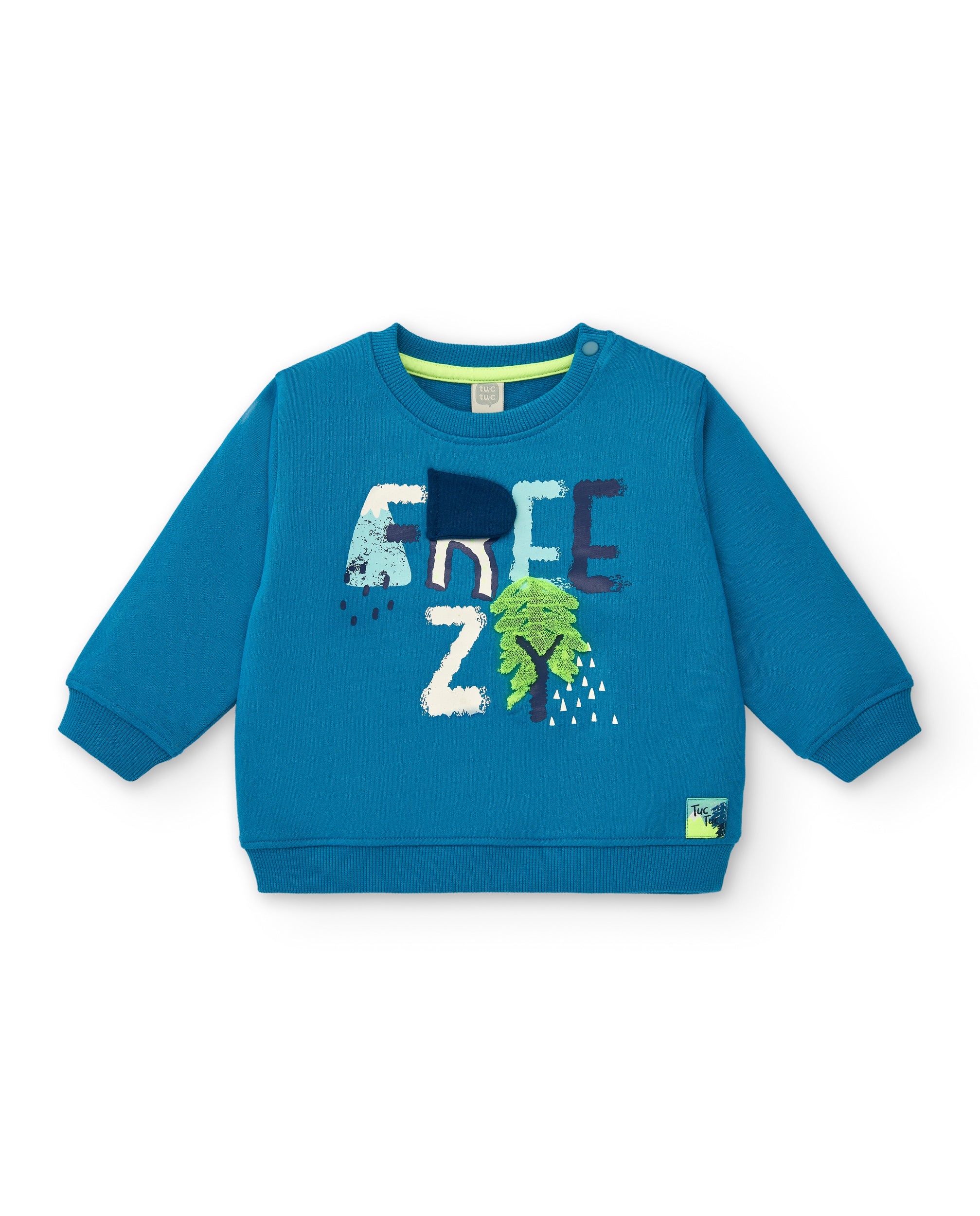 Jersey azul con estampado "Freezy" para niño de la colección