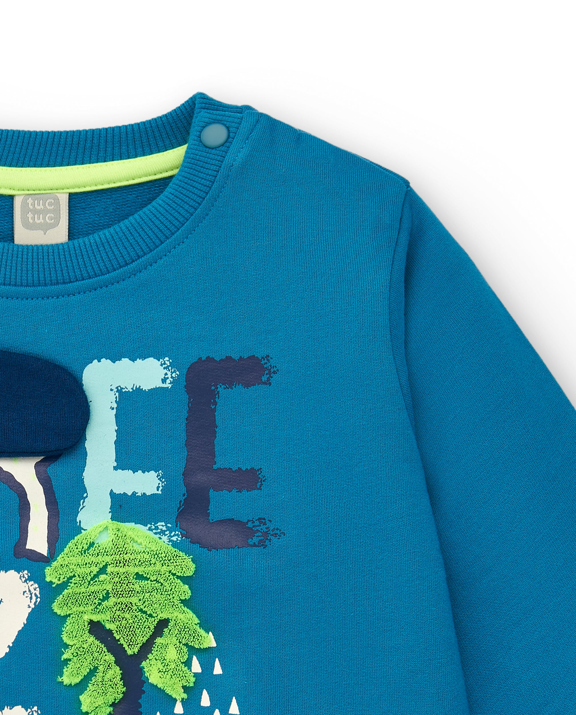 Jersey azul con estampado "Freezy" para niño de la colección