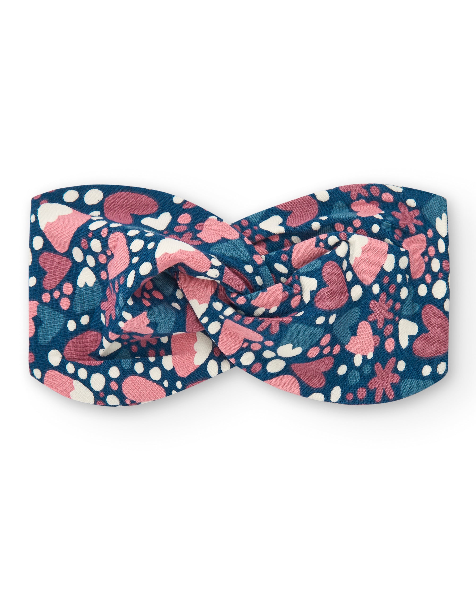 Diadema con estampado de corazones y flores para niña de la