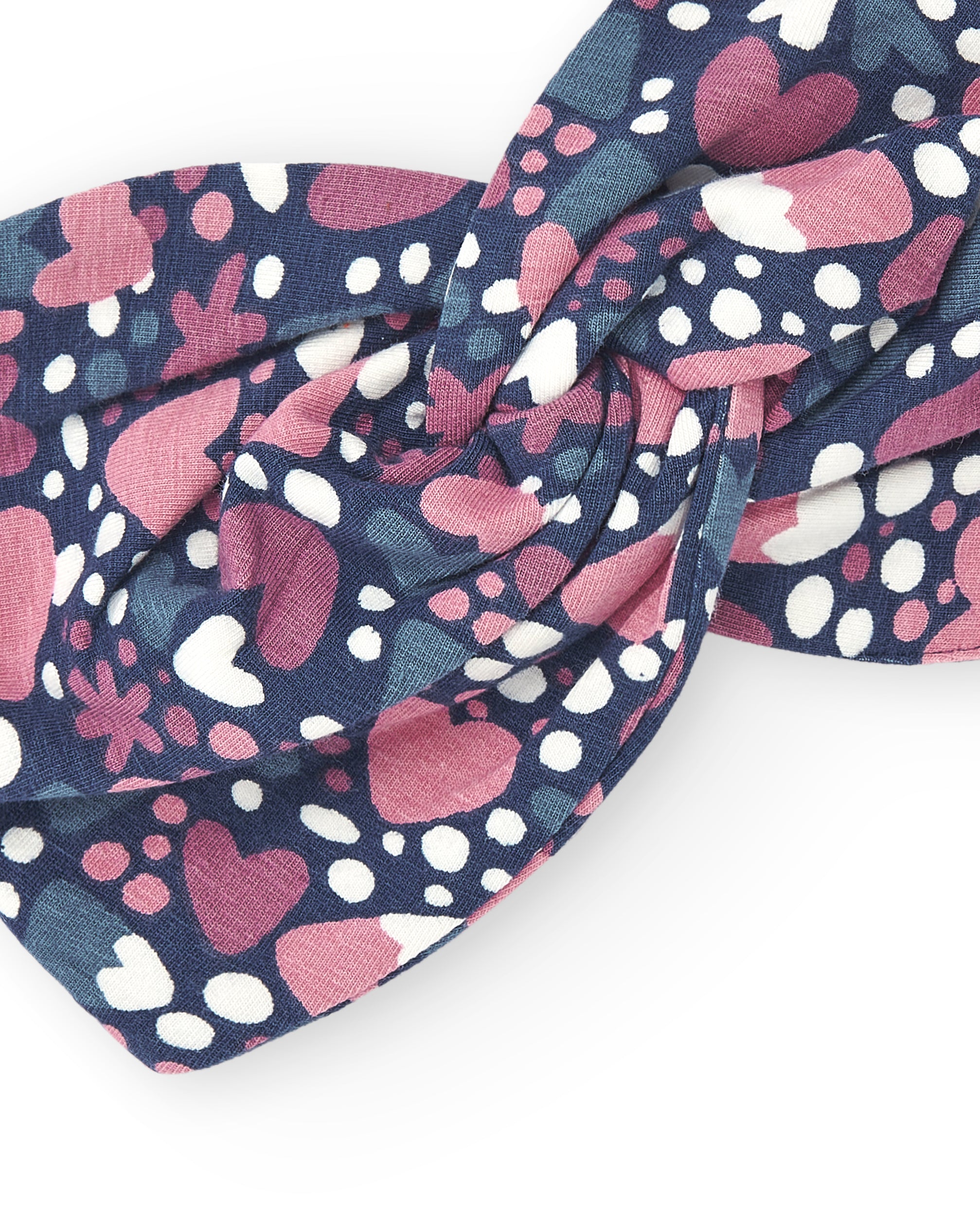 Diadema con estampado de corazones y flores para niña de la