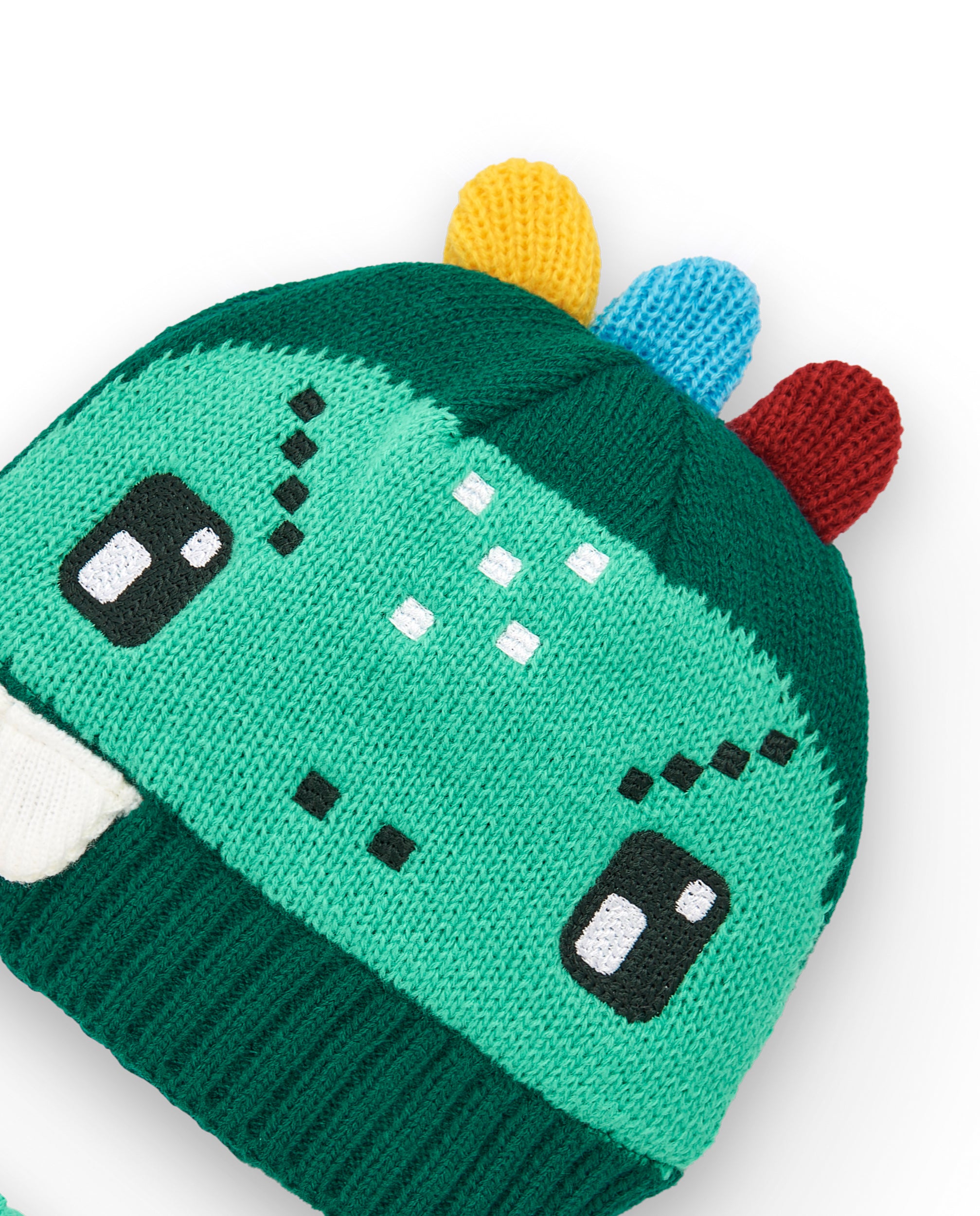 Gorro y bandana para niño con diseño de dinosaurio colección