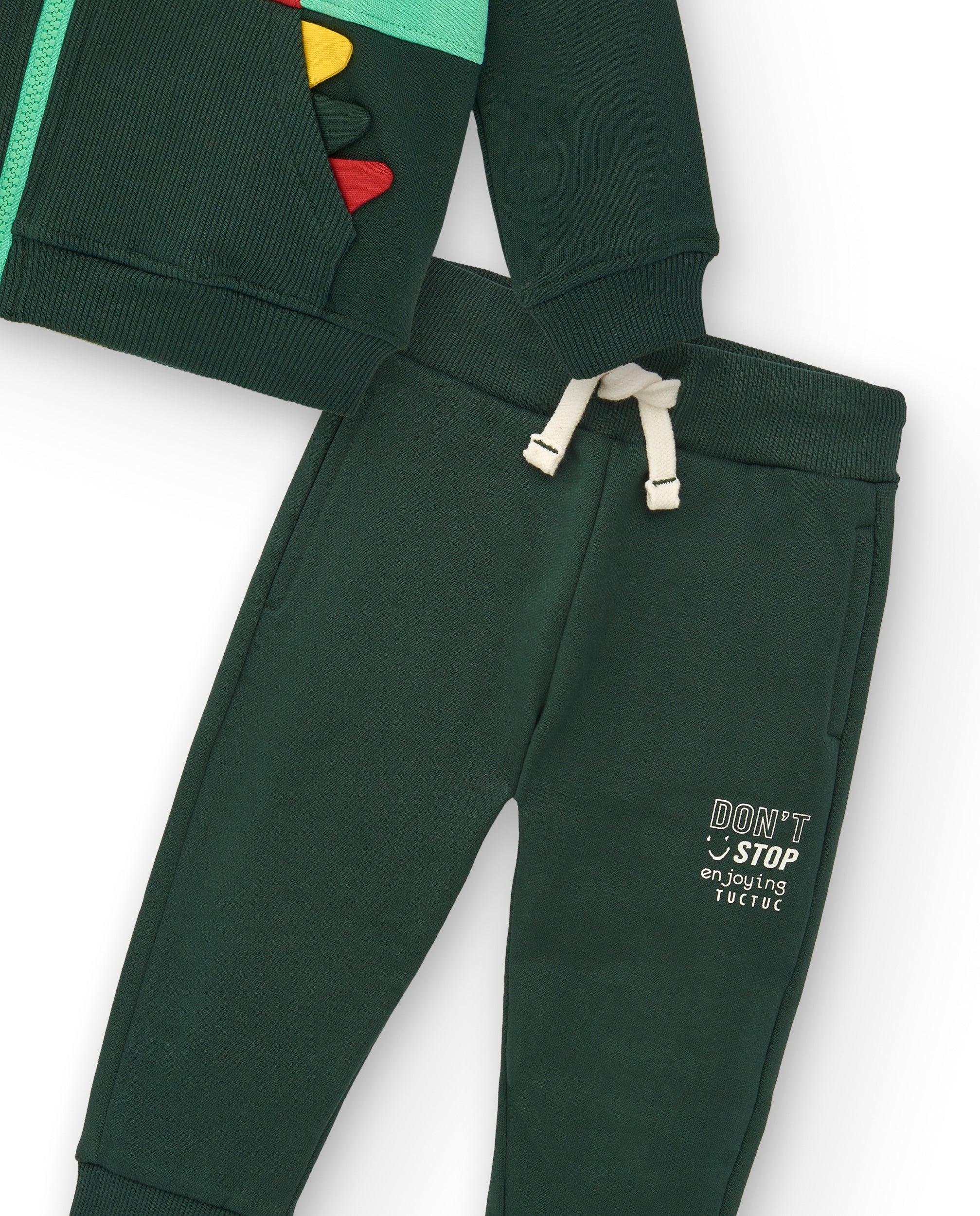 Conjunto de sudadera con capucha y pantalones jogger para niño