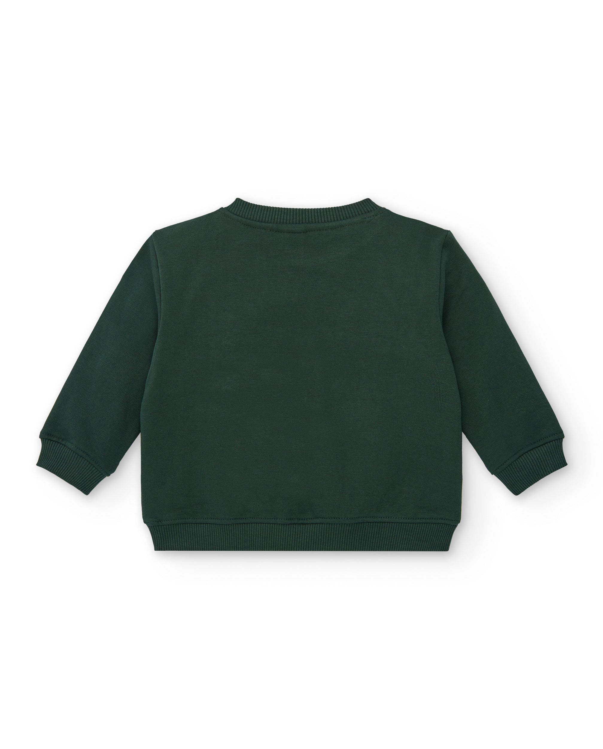Sudadera para niño en verde con diseño de videojuego "TUC TUC