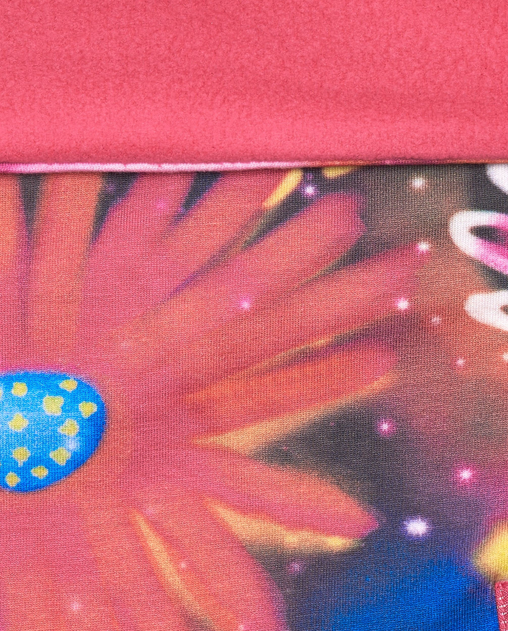 Bandana para niña en rosa con estampado floral colección Cosmic