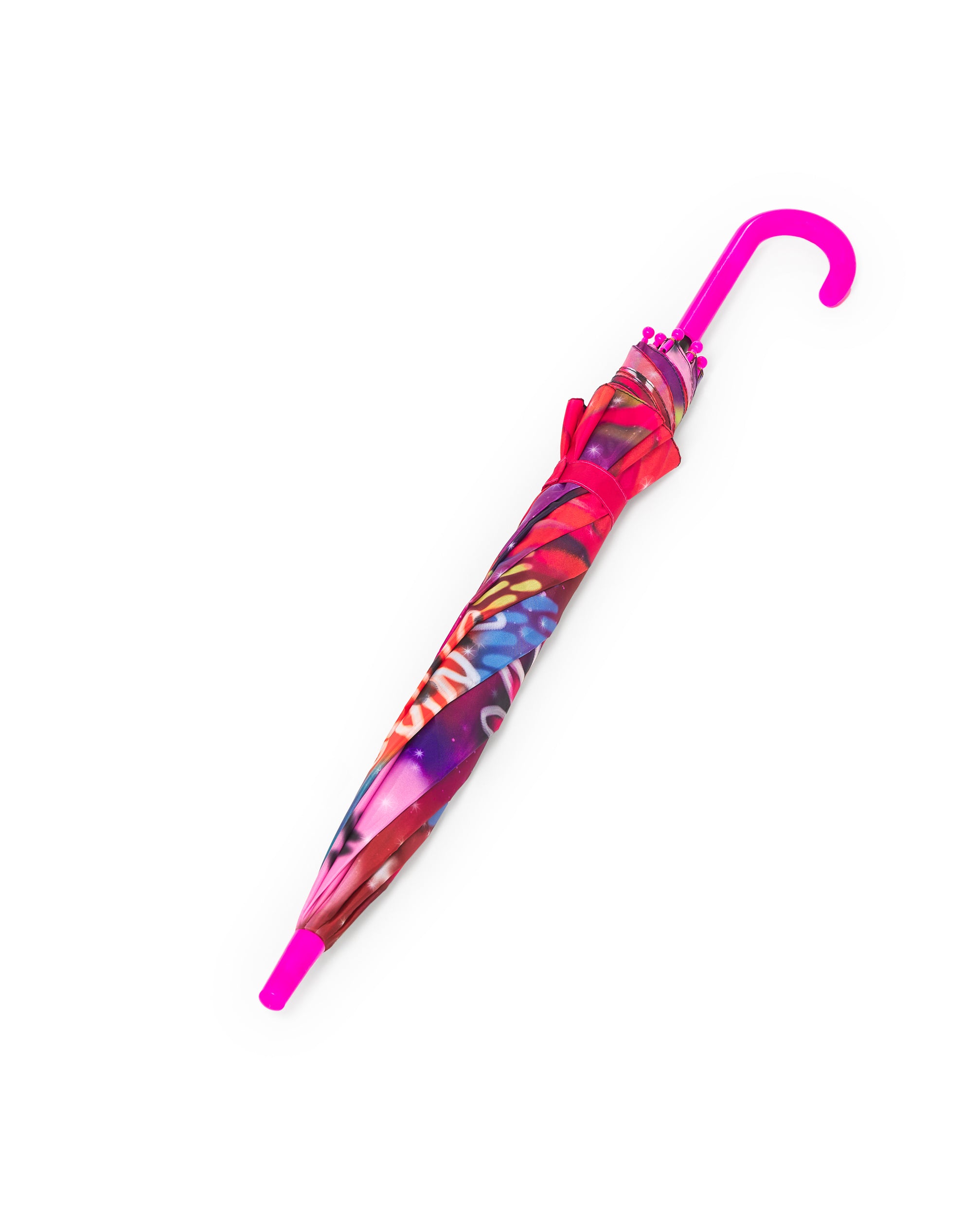 Paraguas para niña en rosa con estampado floral colección