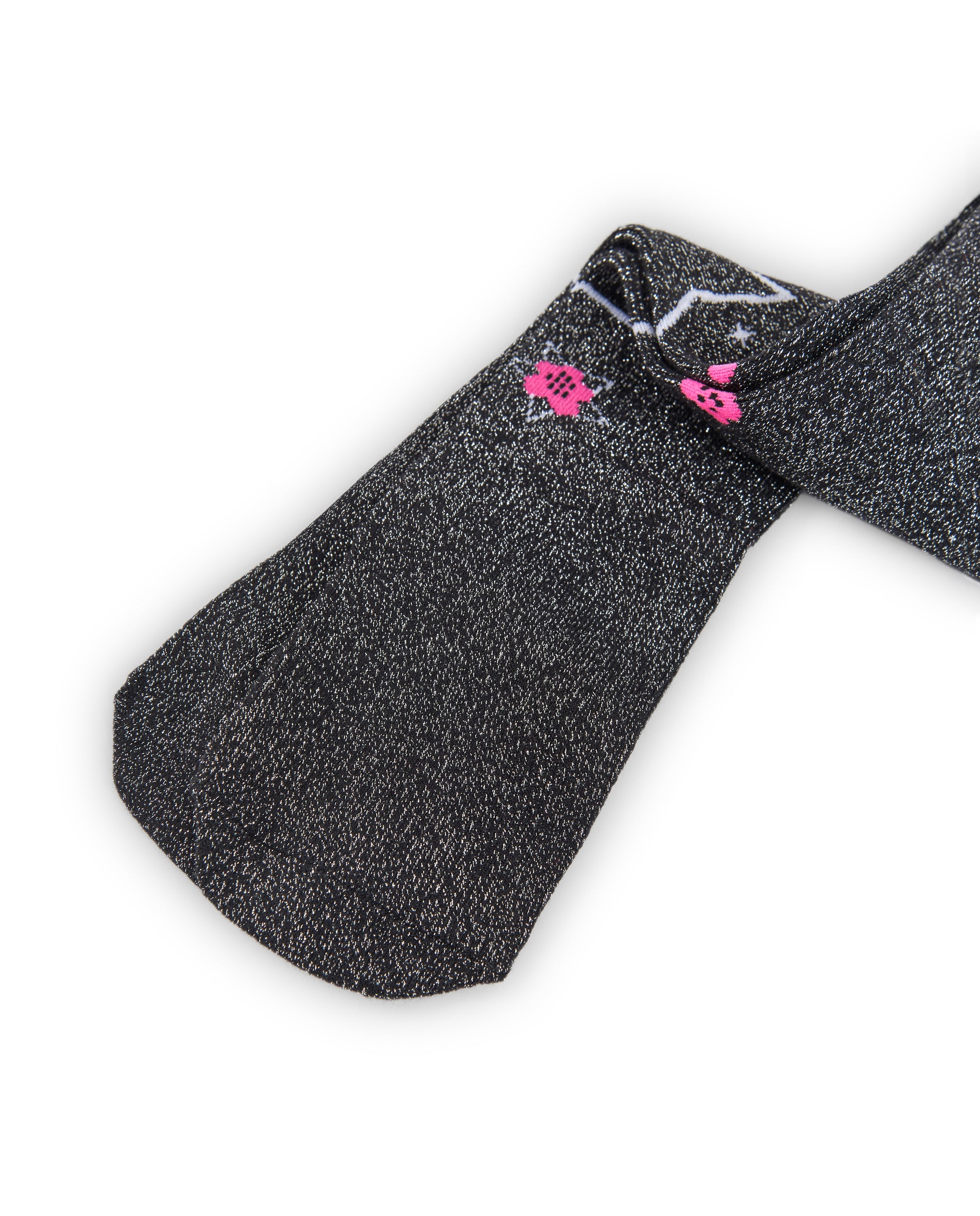 Pack de 2 leotardos de punto para niña en negro con detalles