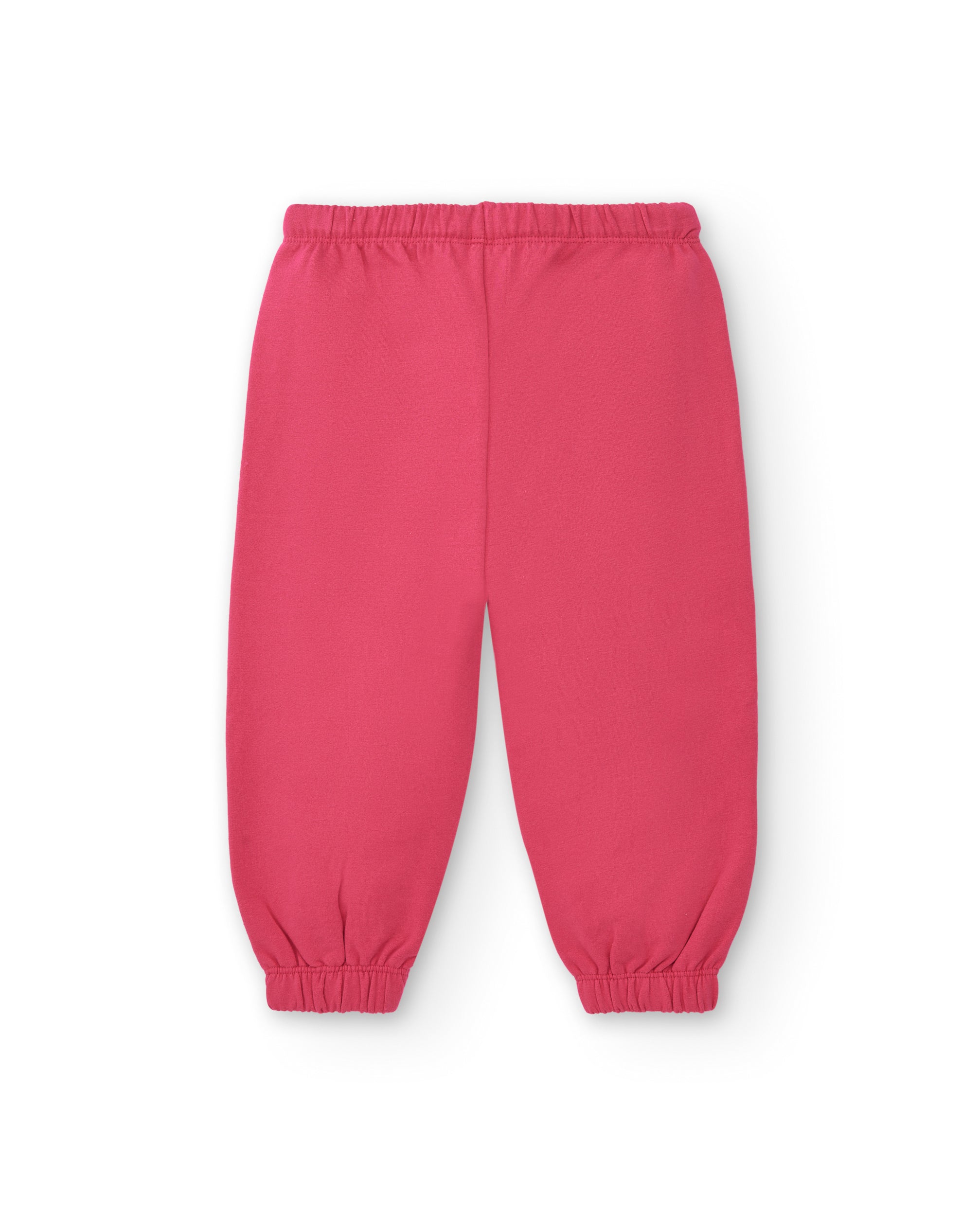 Pantalones de chándal rosas con estampado de estrella para niña