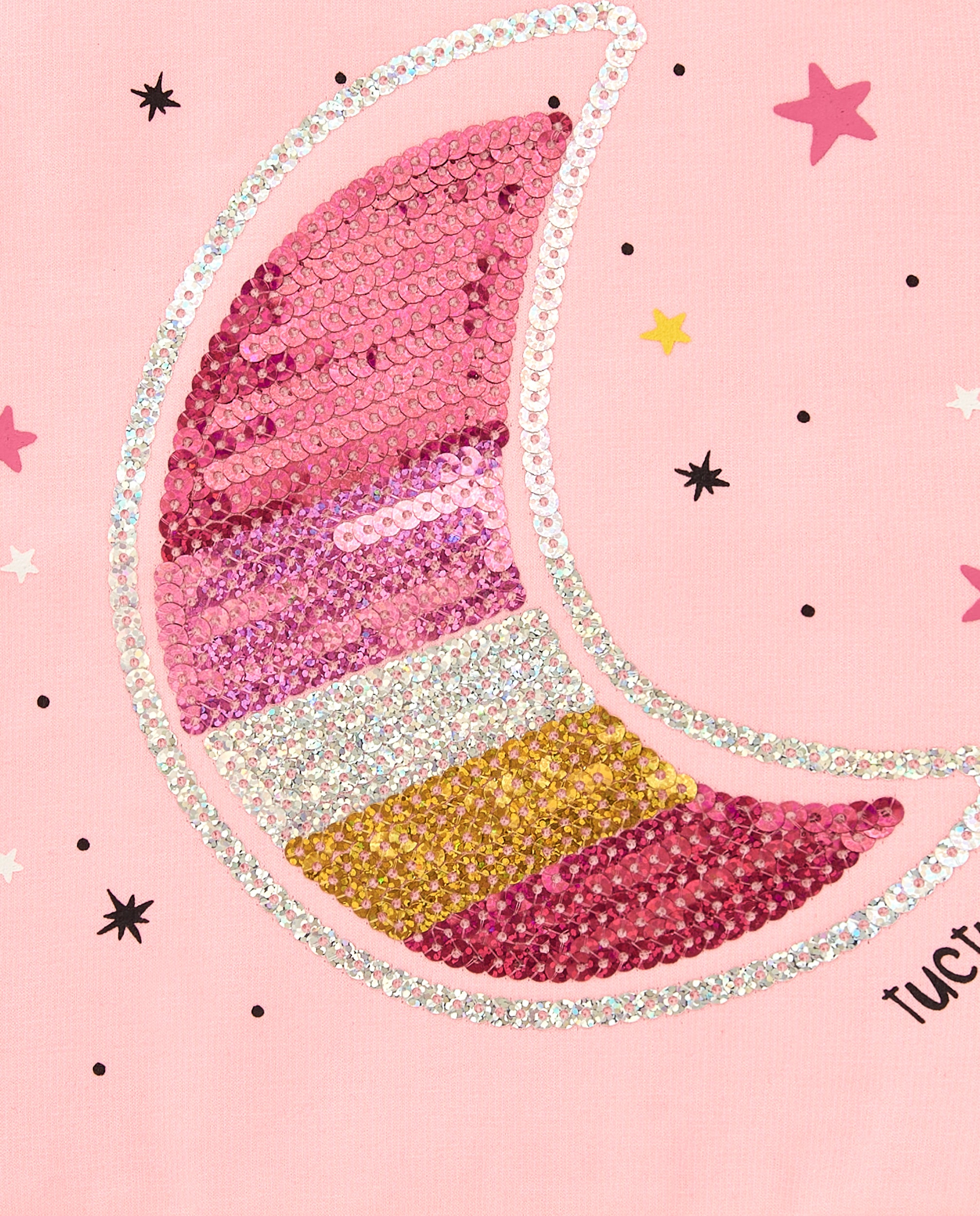 Sudadera para niña en color rosa con diseño de luna de