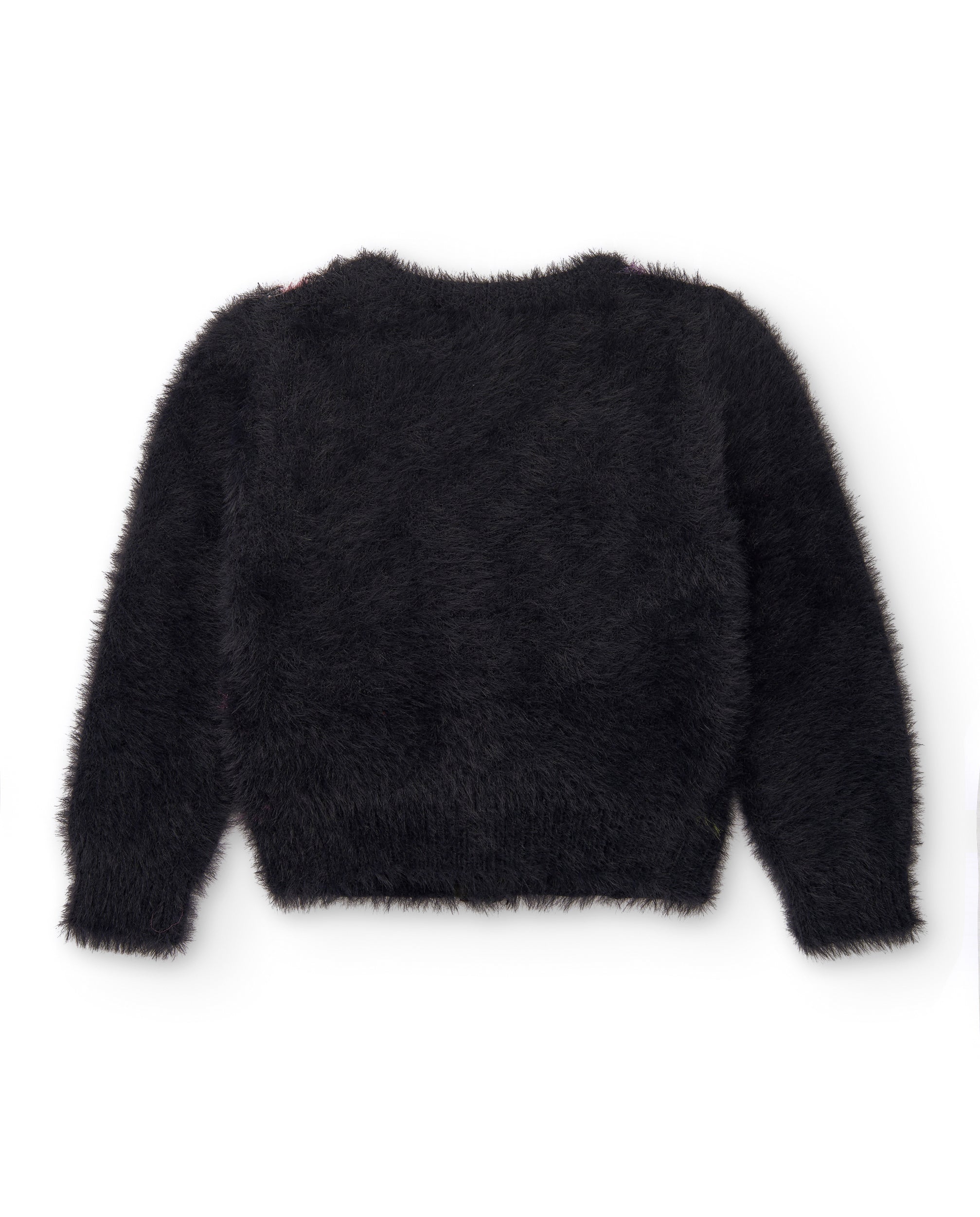 Cárdigan para niña en color negro con estrellas multicolores