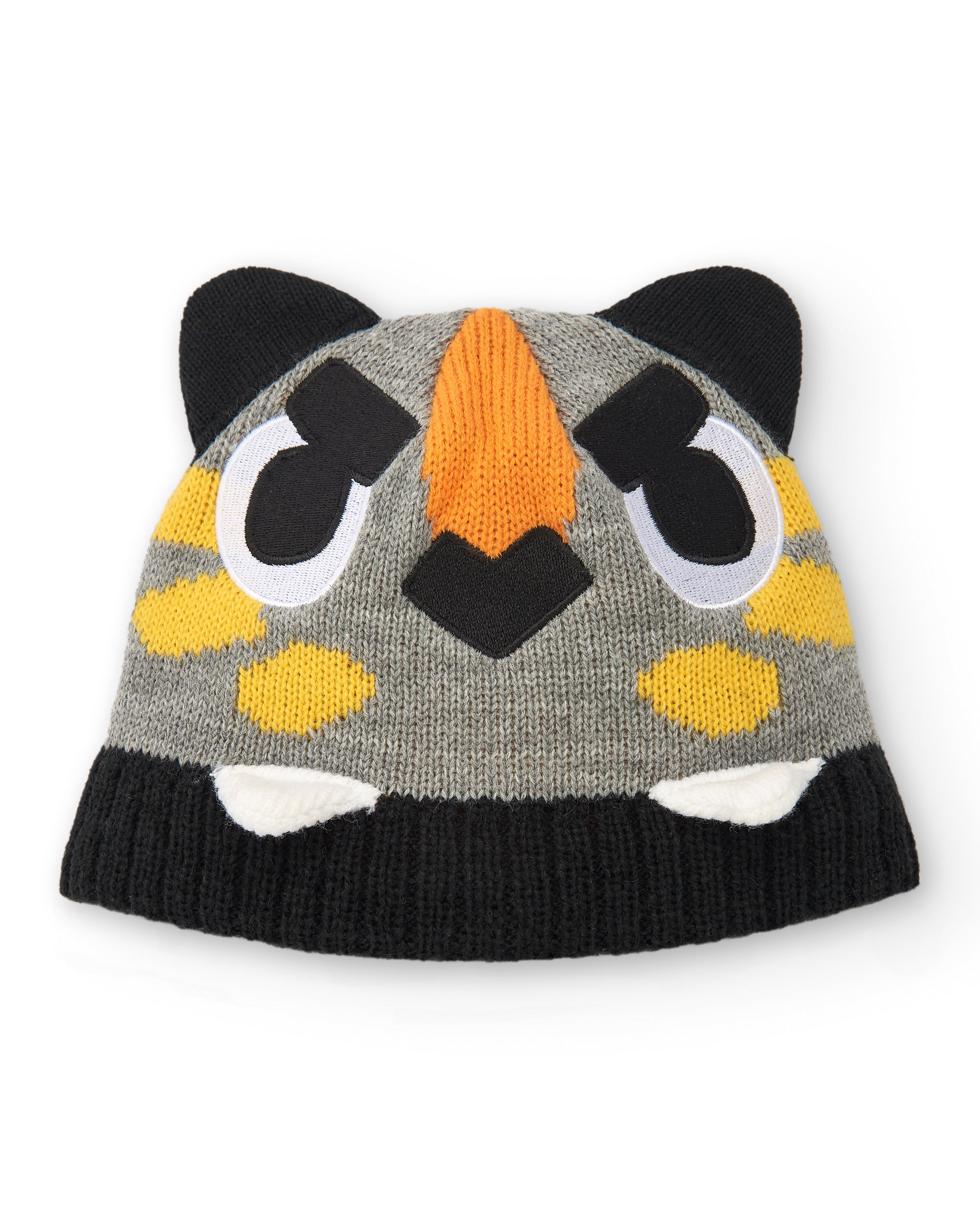 Gorro niño en gris con diseño de tigre colección Cartoon Calling