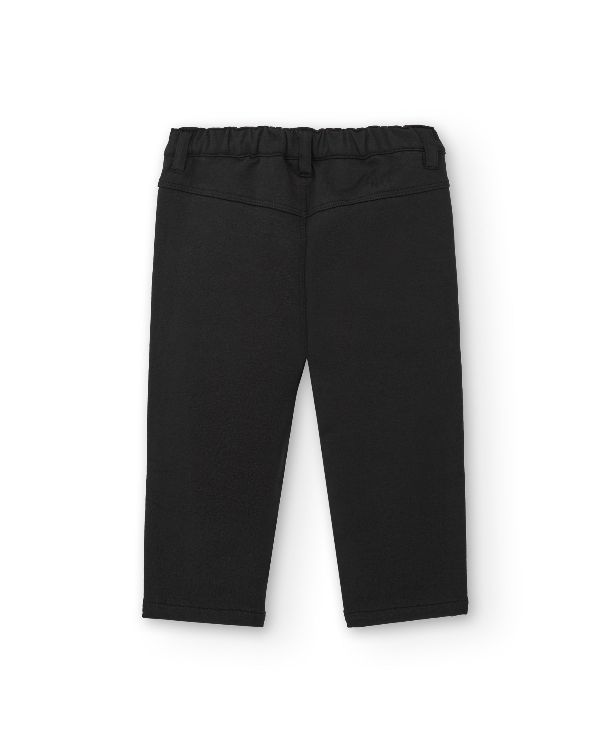 Pantalón felpa niño en negro con bolsillos colección Cartoon