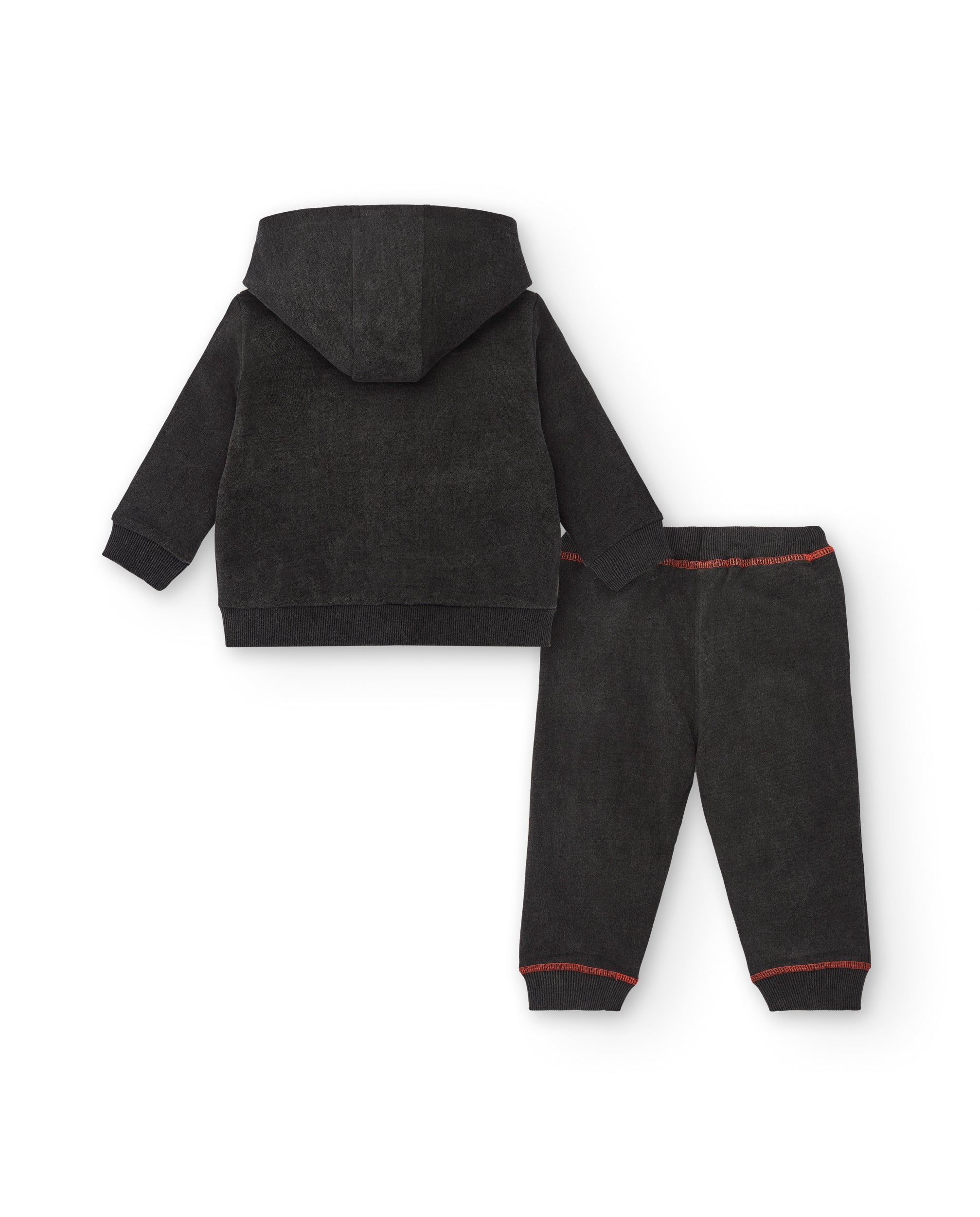 Chándal felpa niño en negro con estampado londinense colección