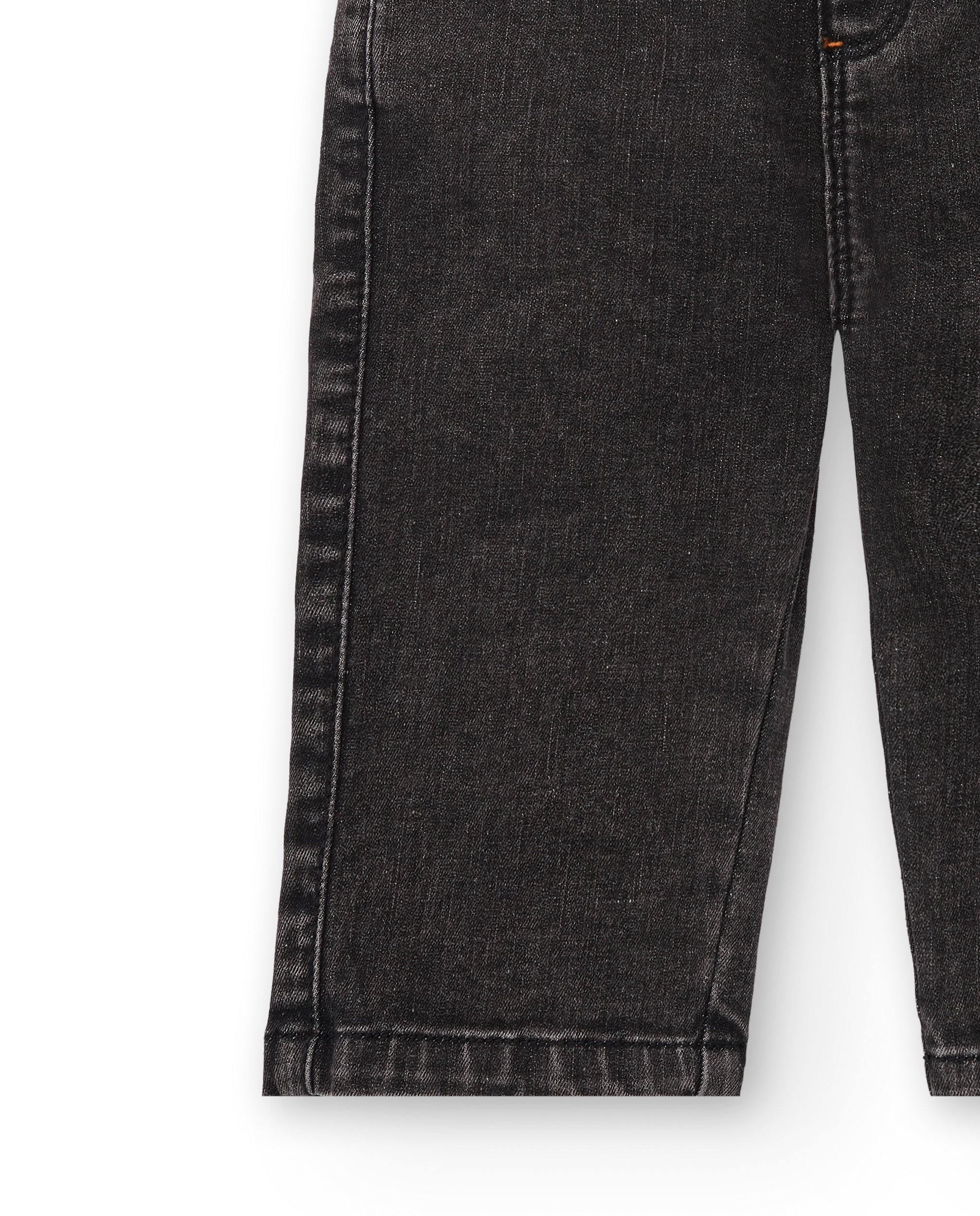 Pantalón plana niño en negro con detalle de bolsillo "Bla Bla"