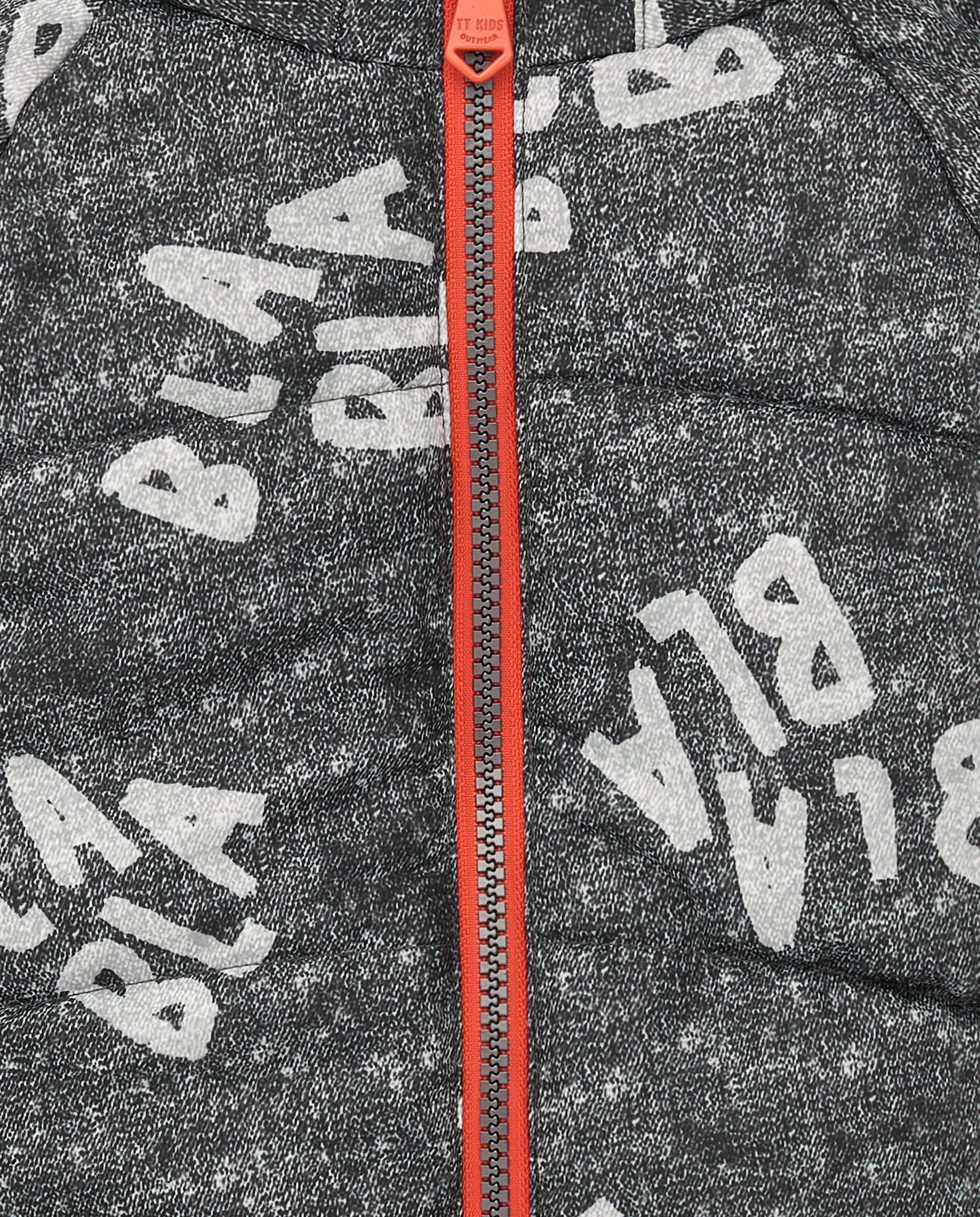 Chaqueta niño en gris con capucha y estampado colección Cartoon