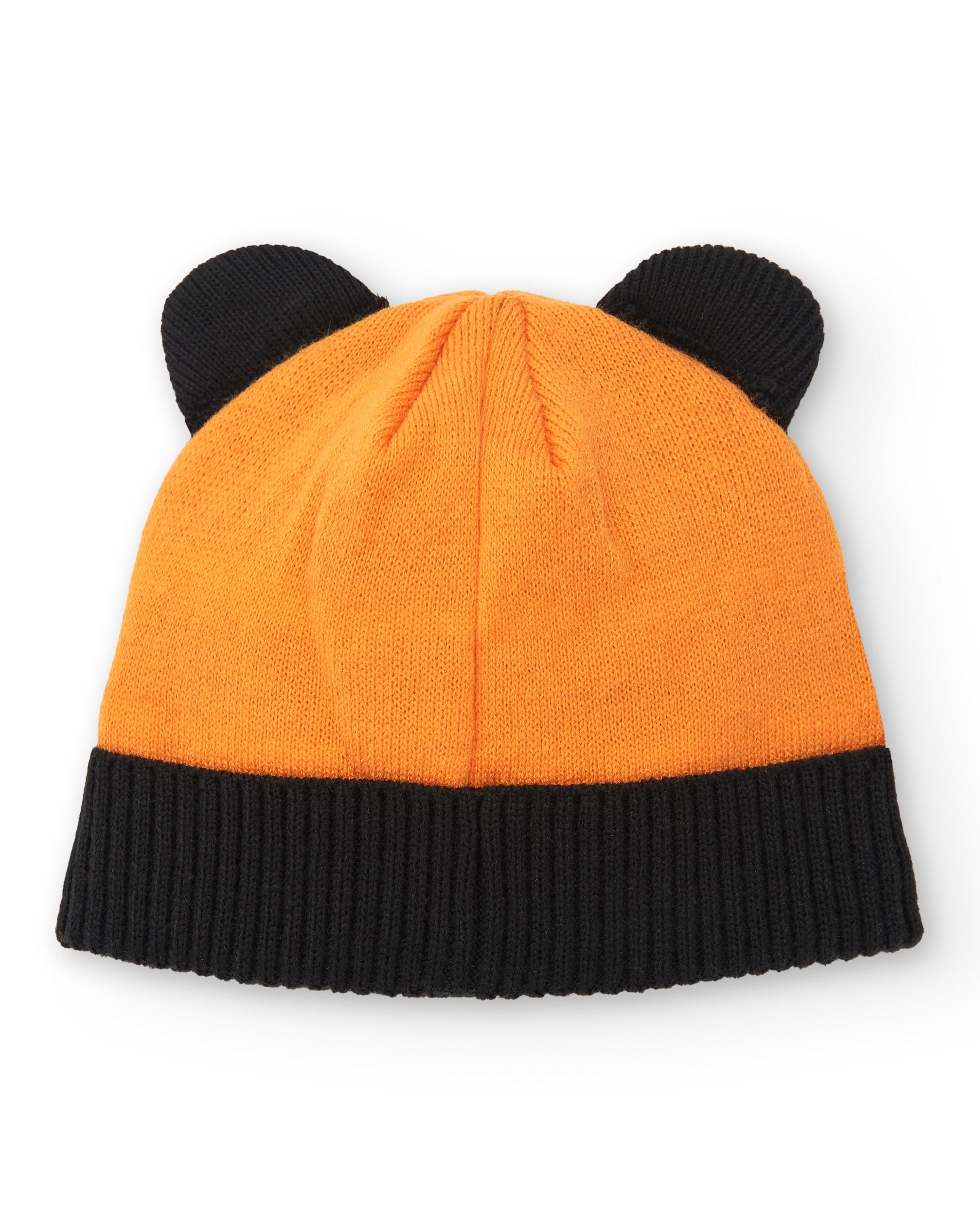 Gorro niña en negro con diseño de tigre y orejas colección Big