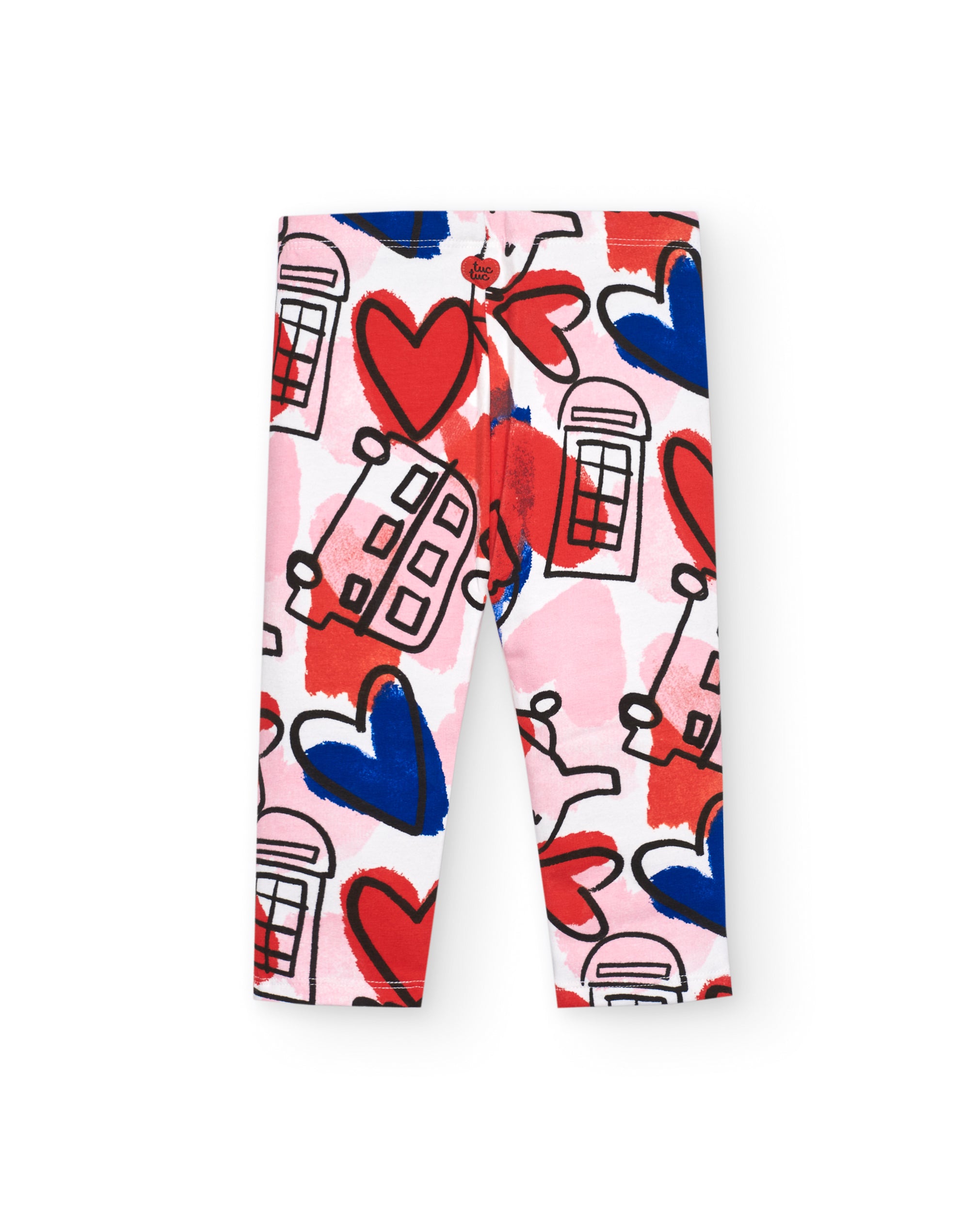 Leggings niña en multicolor con estampado colección Cartoon