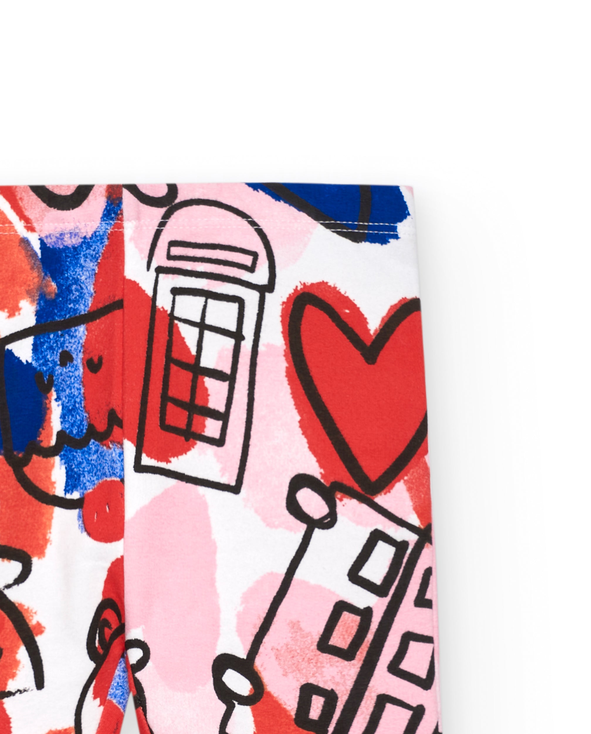 Leggings niña en multicolor con estampado colección Cartoon
