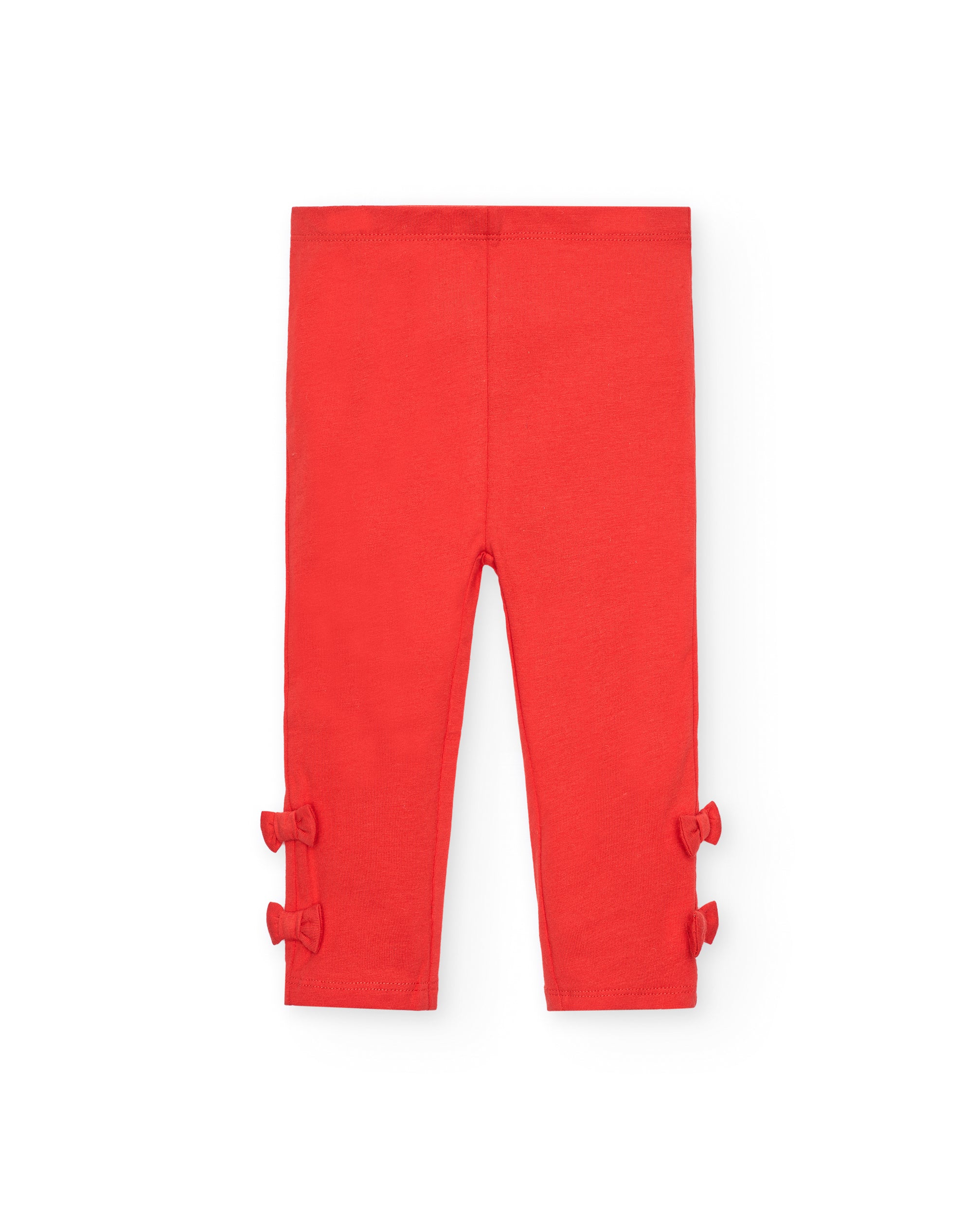 Leggings niña en rojo con lazos laterales colección Cartoon