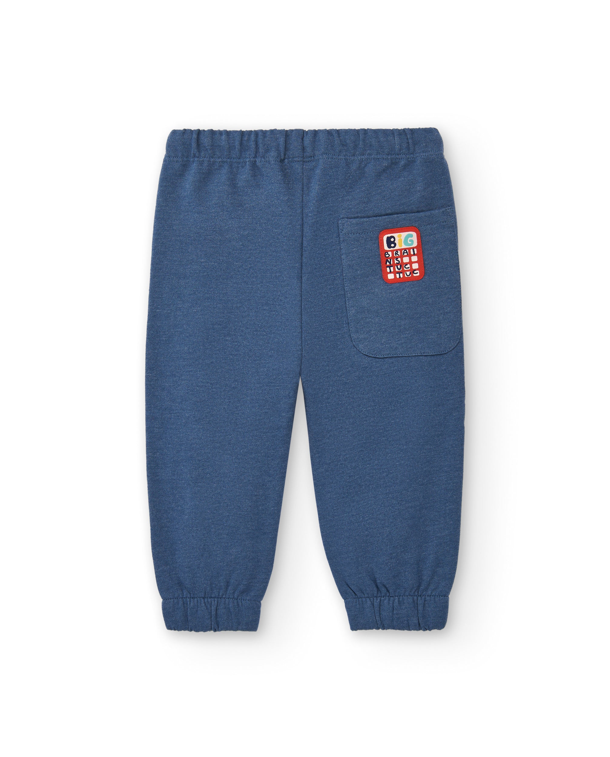 Pantalón jogger niño en azul con estampado "Great Job!"