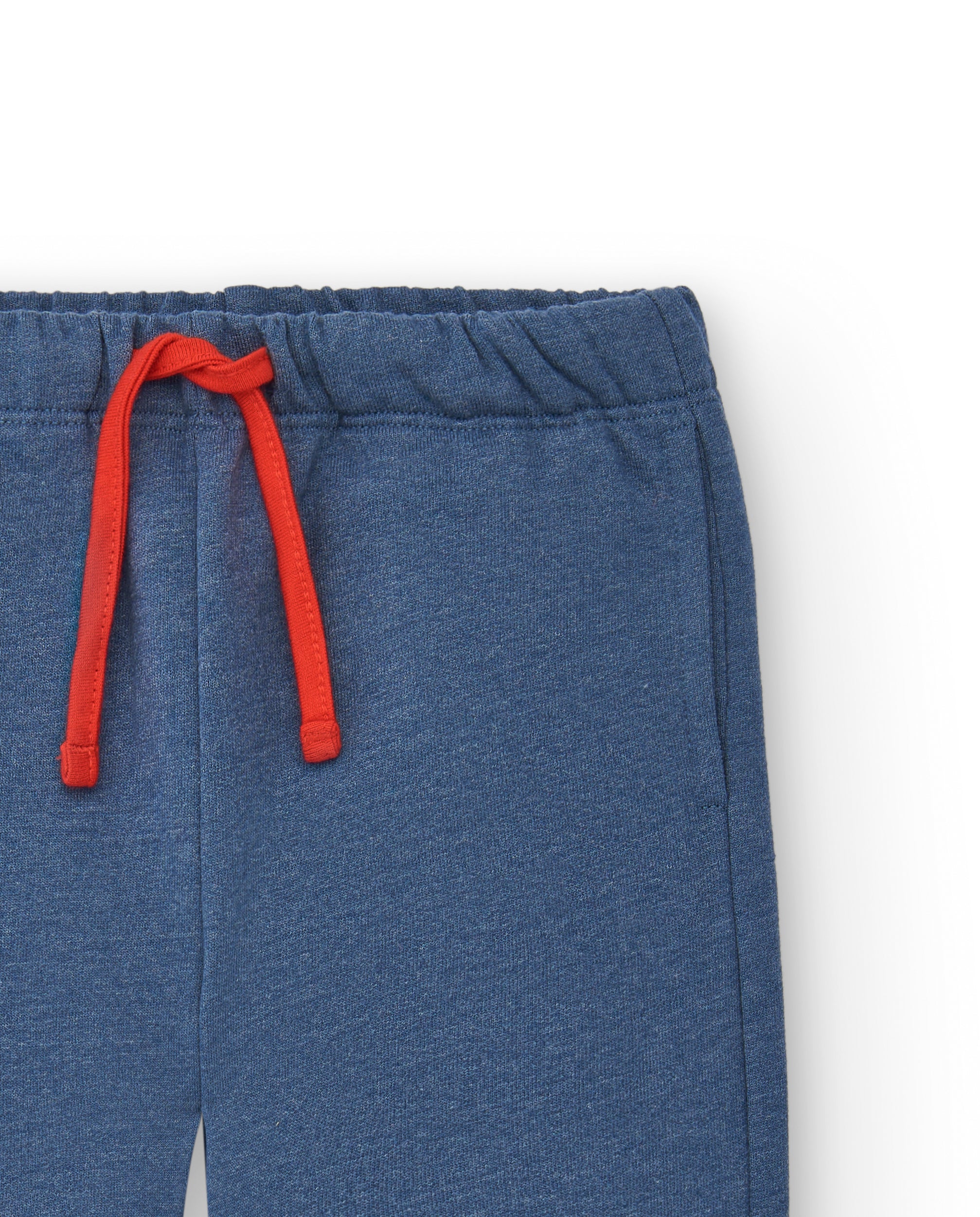 Pantalón jogger niño en azul con estampado "Great Job!"