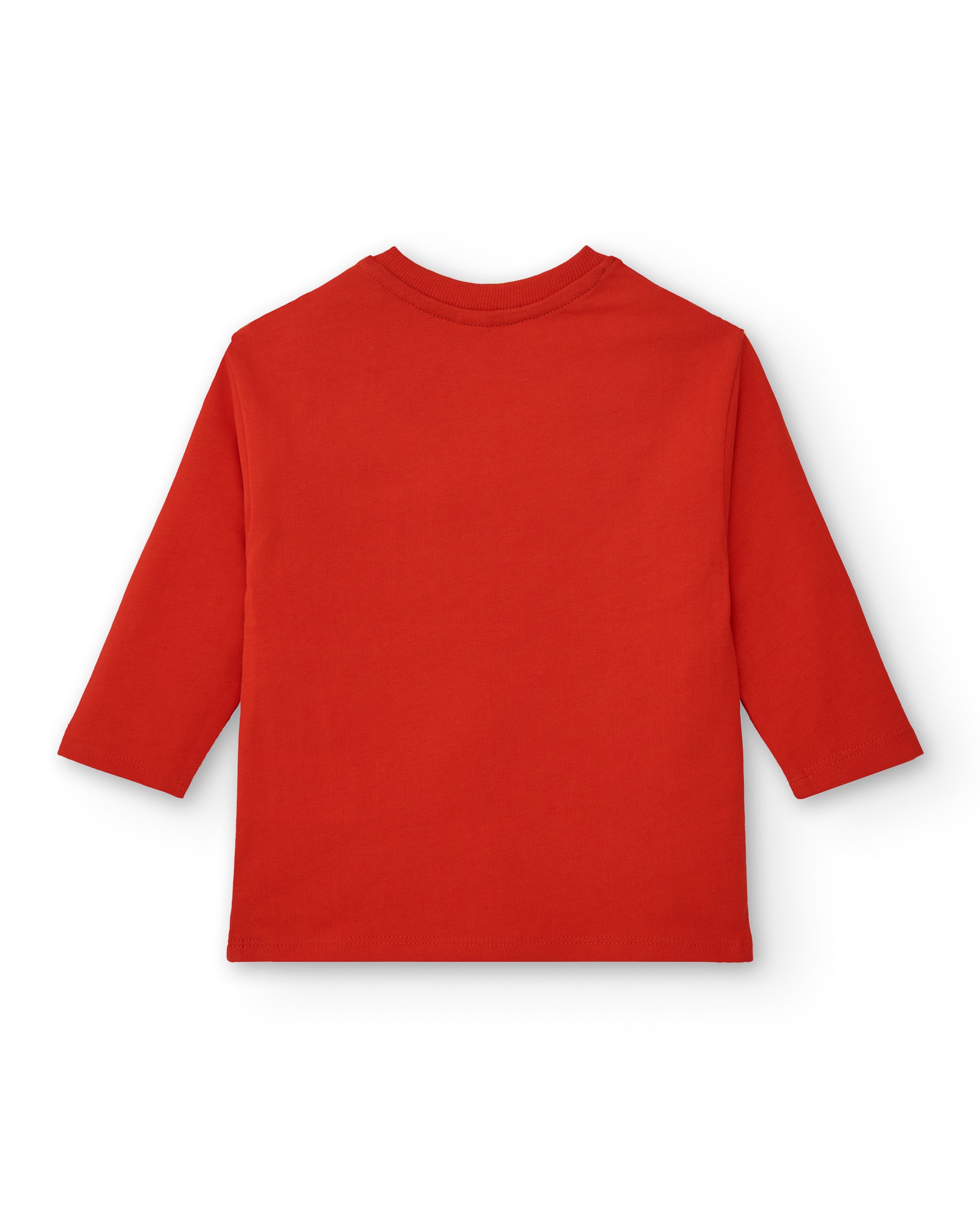 Camiseta niño en rojo con estampado escolar divertido colección