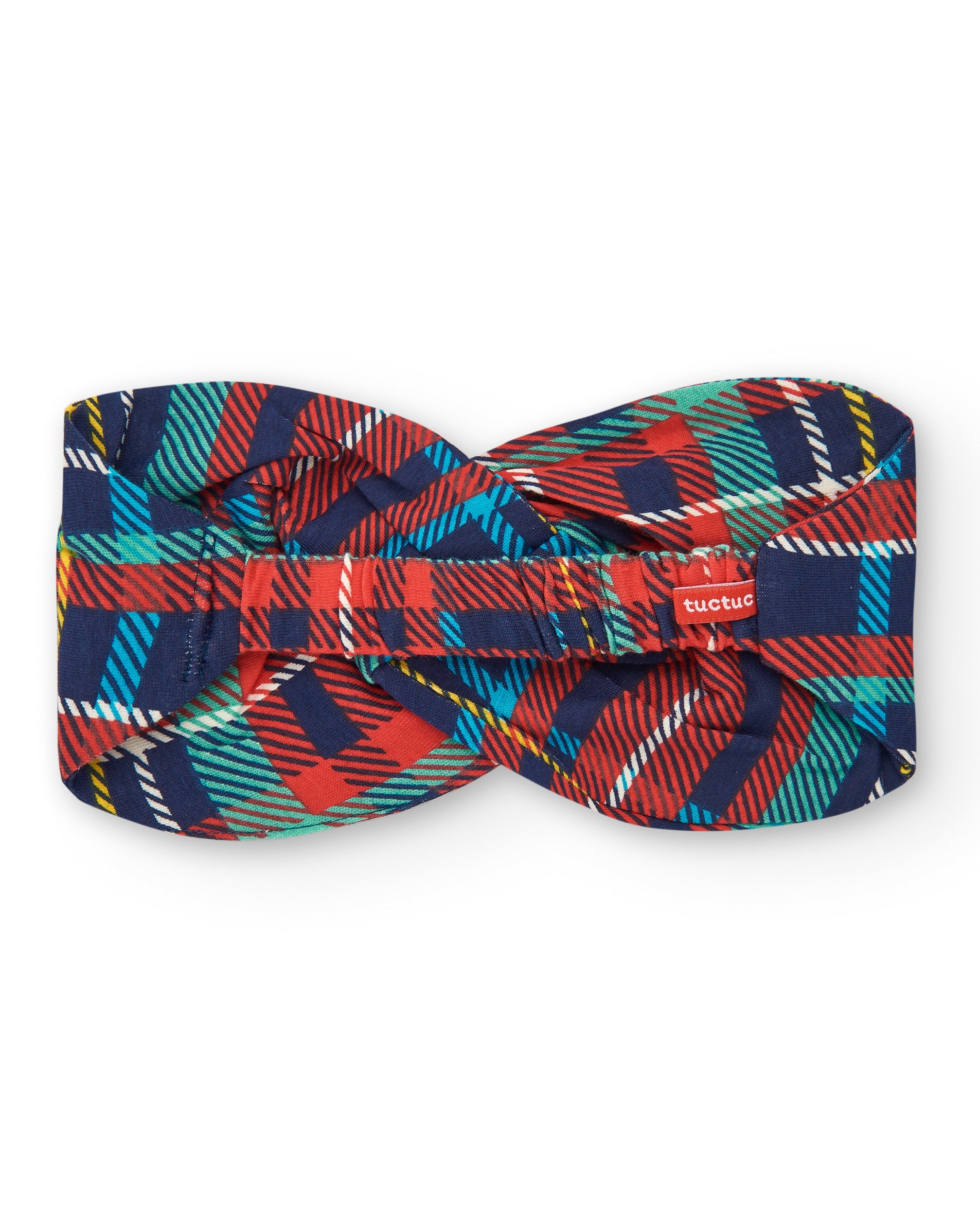 Diadema niña en estampado de cuadros multicolor colección Big