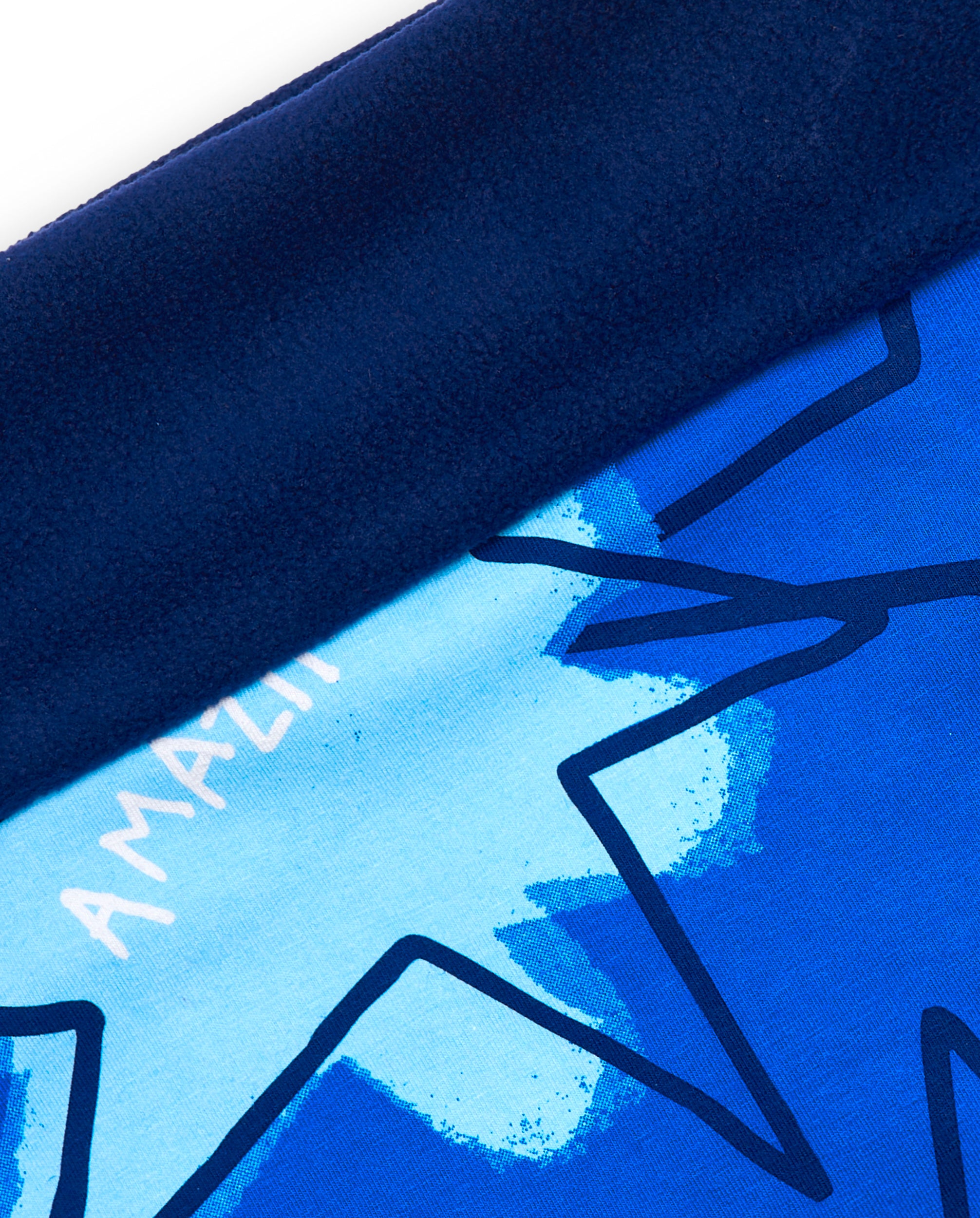 Bandana niño en azul con estampado de estrellas colección