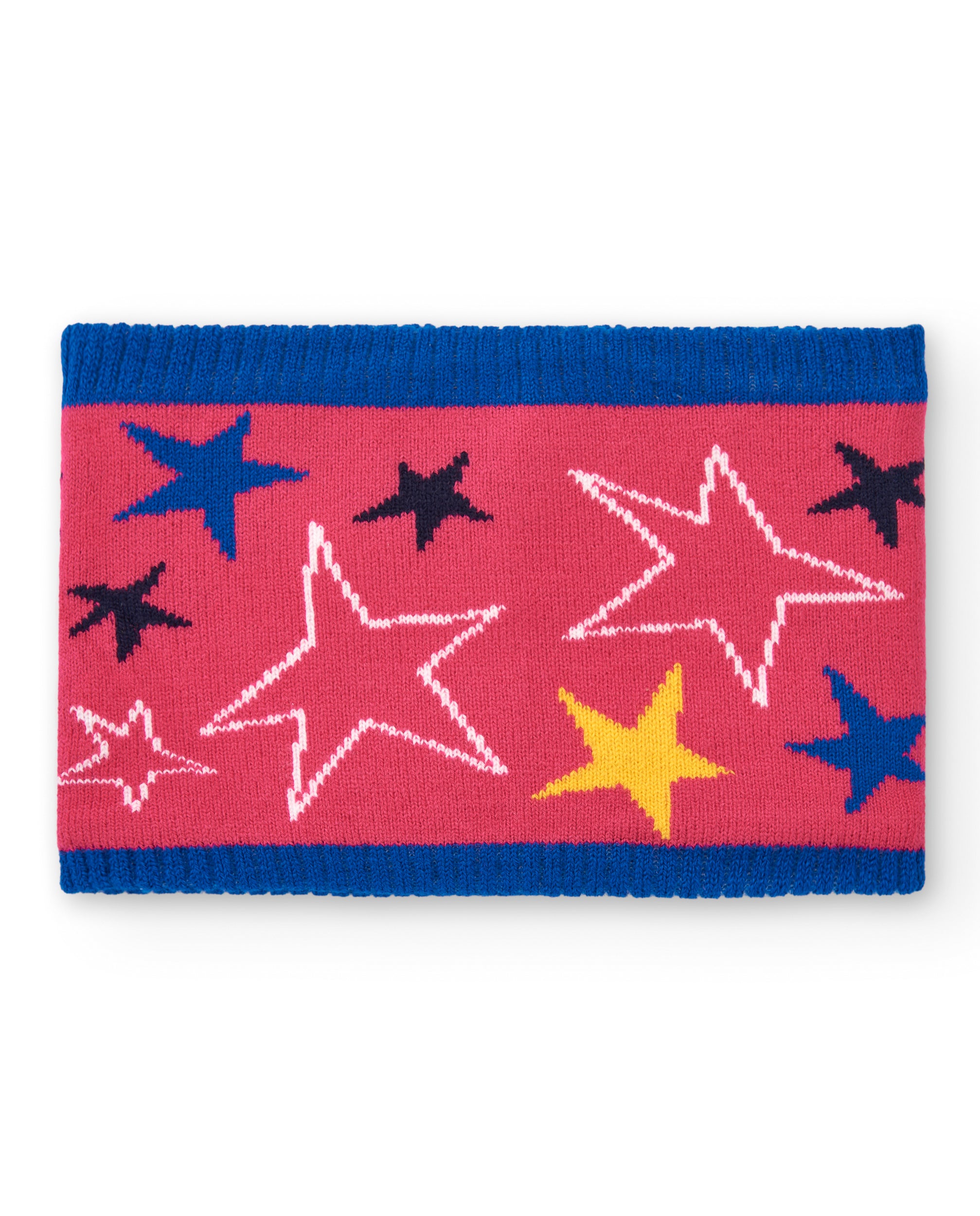 Bandana niña en rosa con estampado de estrellas colección