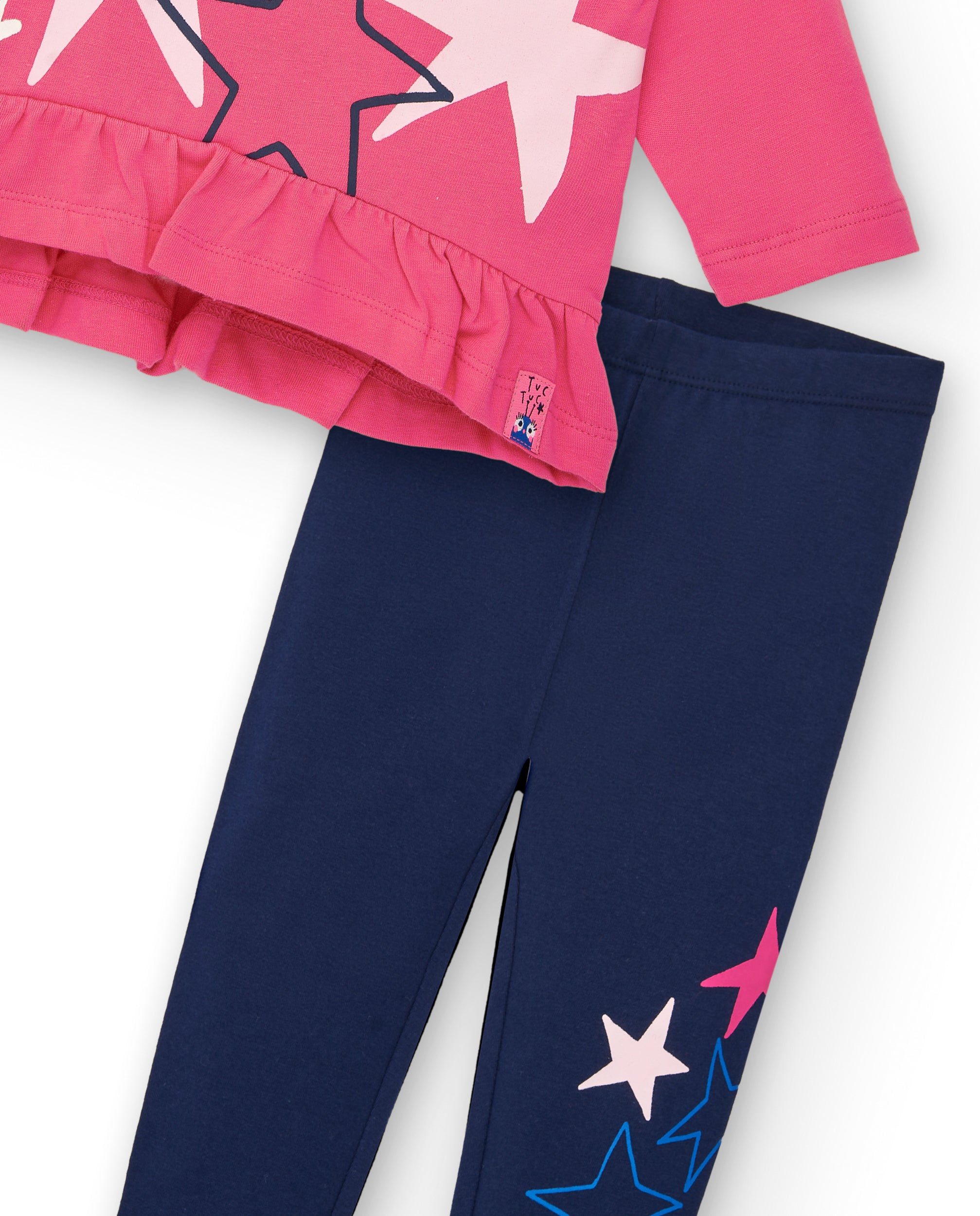 Conjunto niña en rosa con estrellas colección amazing
