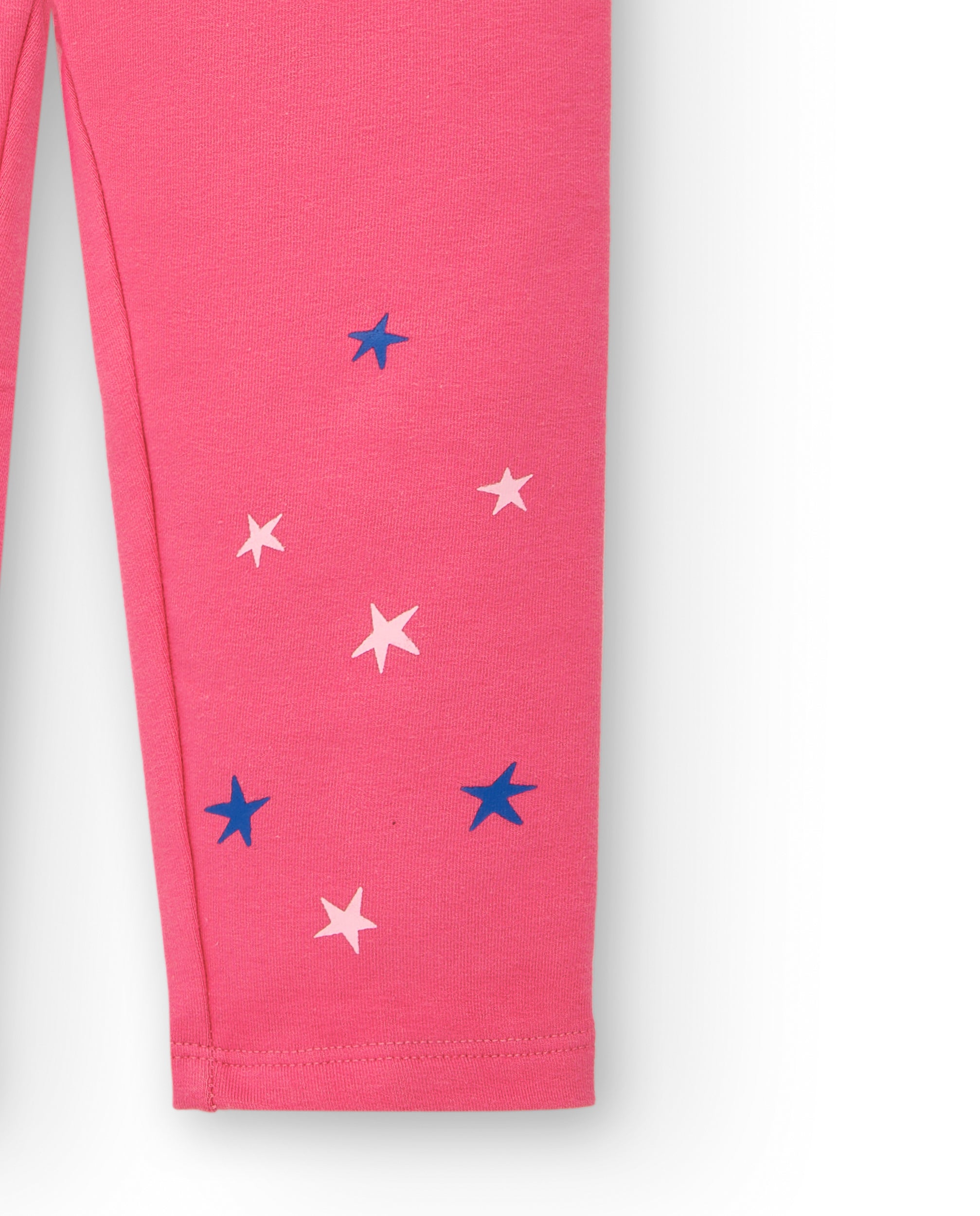 Conjunto de camiseta de manga larga y leggings niña en rosa y