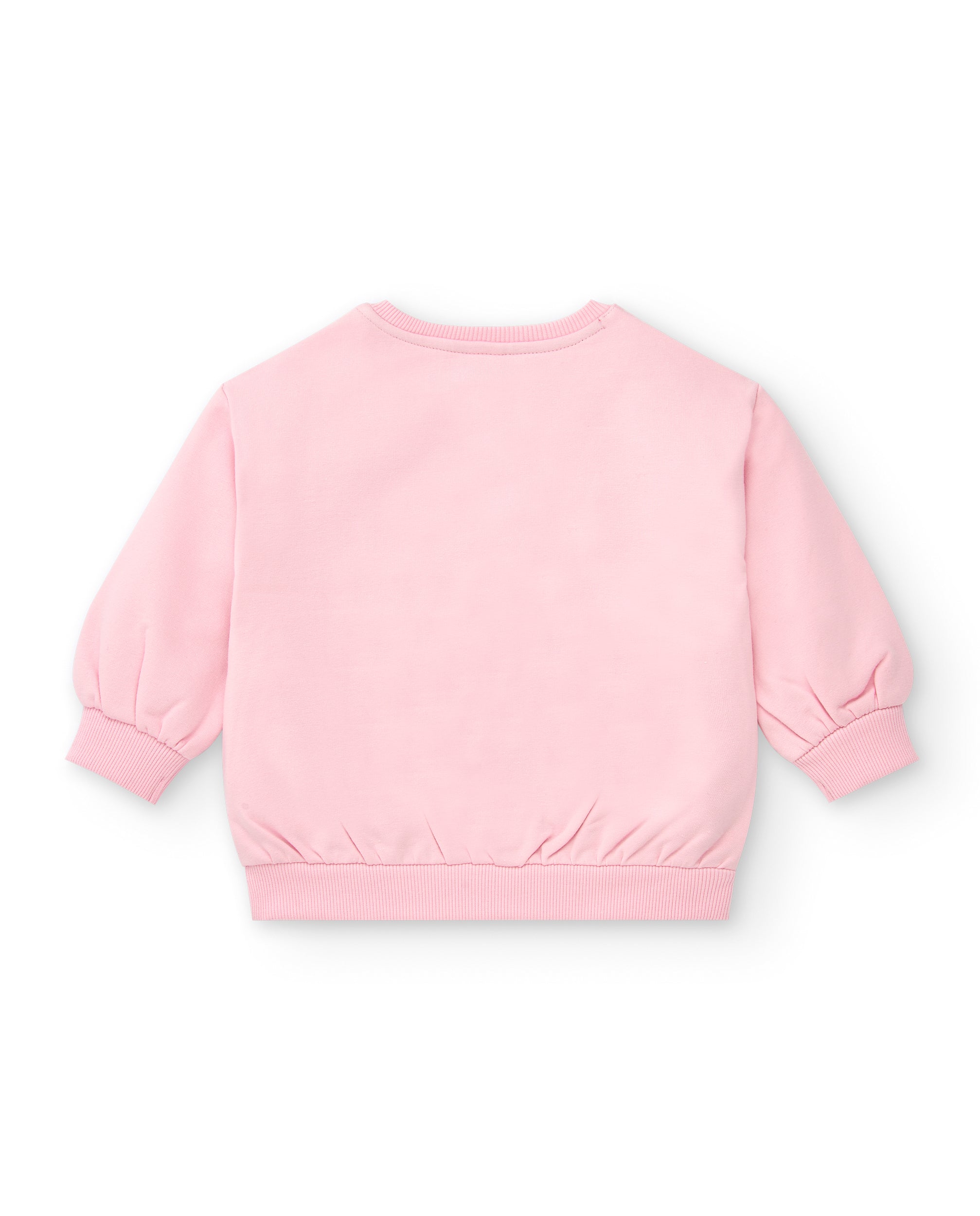 Sudadera felpa niña en rosa con estampado colección Amazing