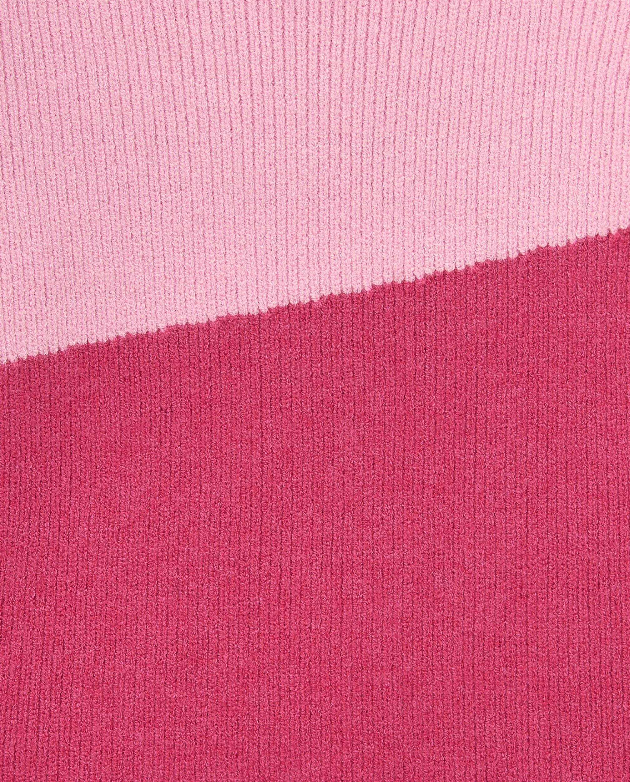 Jersey tricot niña en fucsia con bloques de color colección